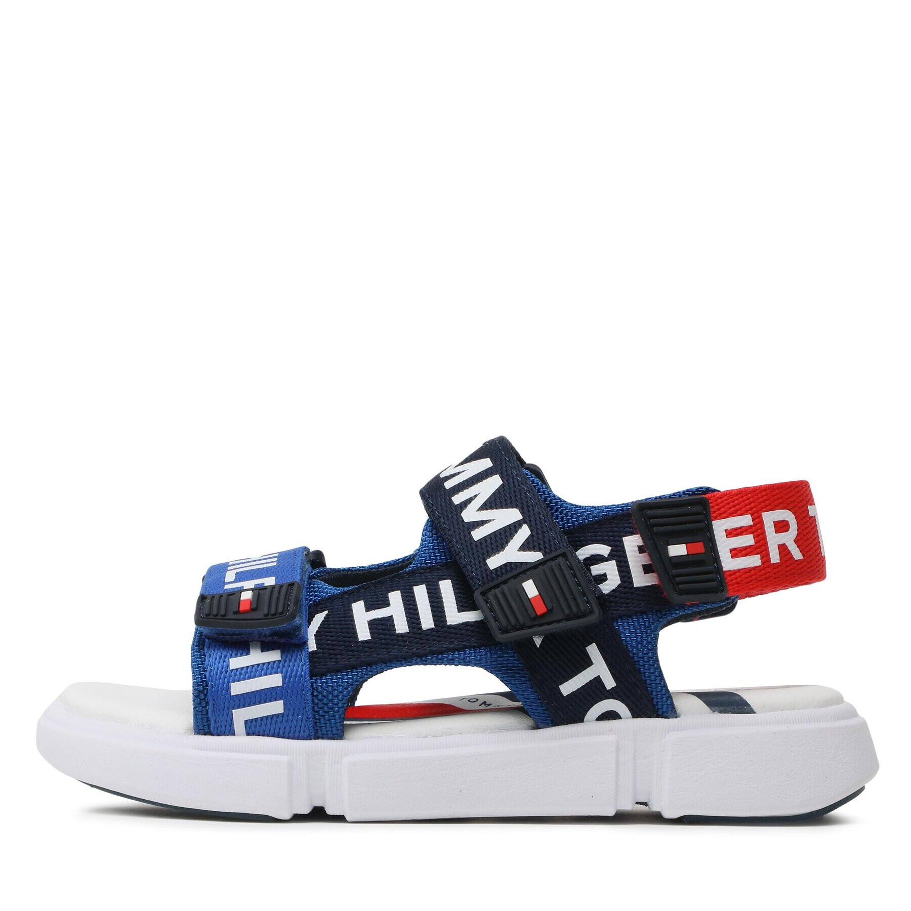 Tommy Hilfiger Sandali Logo Velcro Sandal T3X2-32910-1590 M Modra - Pepit.si