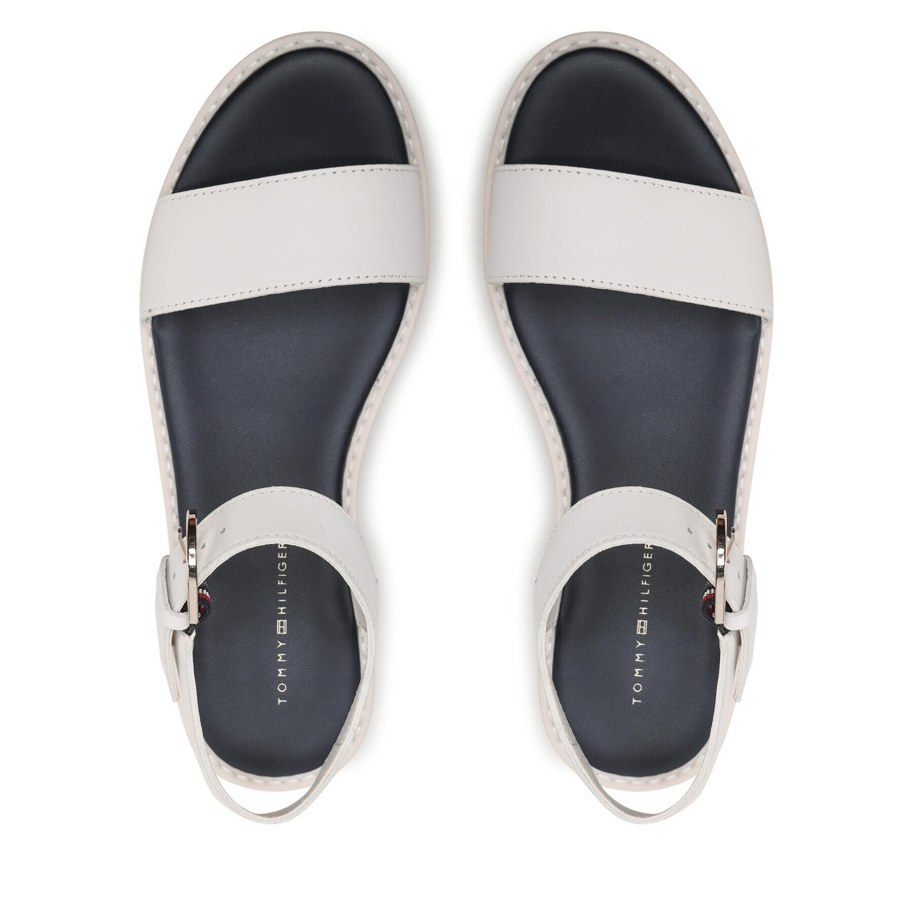 Tommy Hilfiger Sandali New Artisanal Flatform FW0FW07022 Bela - Pepit.si