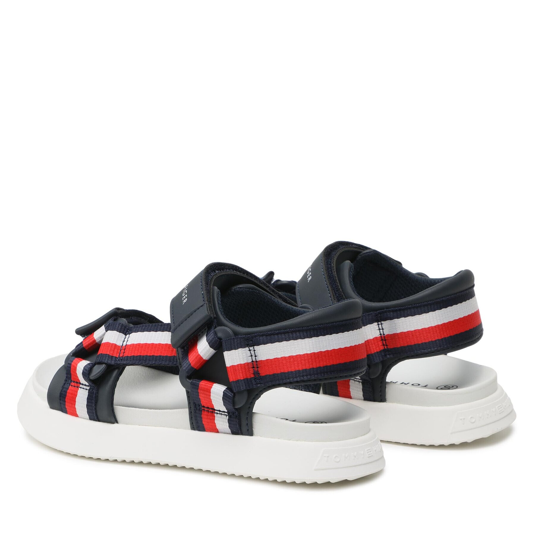 Tommy Hilfiger Sandali Stripes Sandal T3B2-32905-1355 M Mornarsko modra - Pepit.si