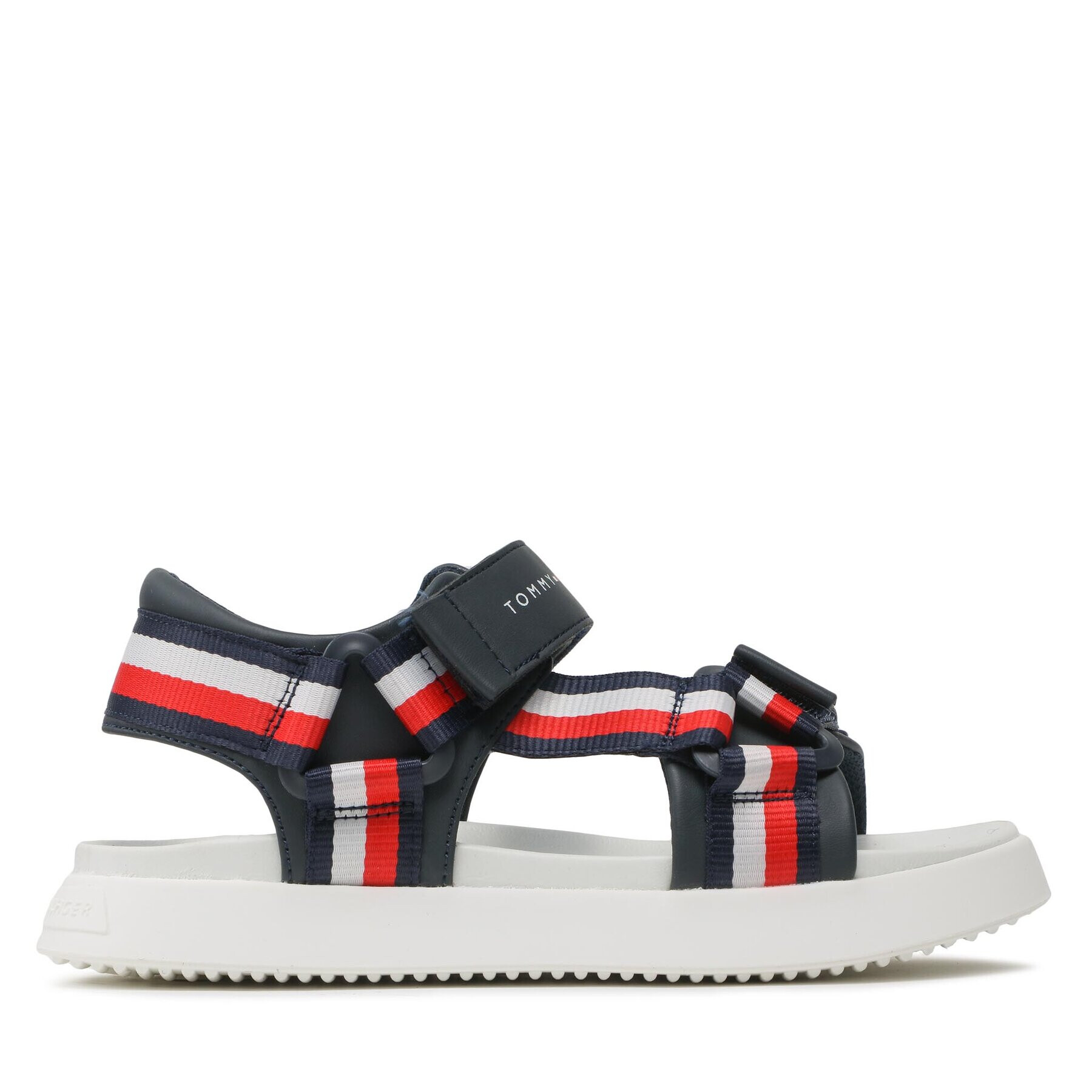 Tommy Hilfiger Sandali Stripes Sandal T3B2-32905-1355 S Mornarsko modra - Pepit.si