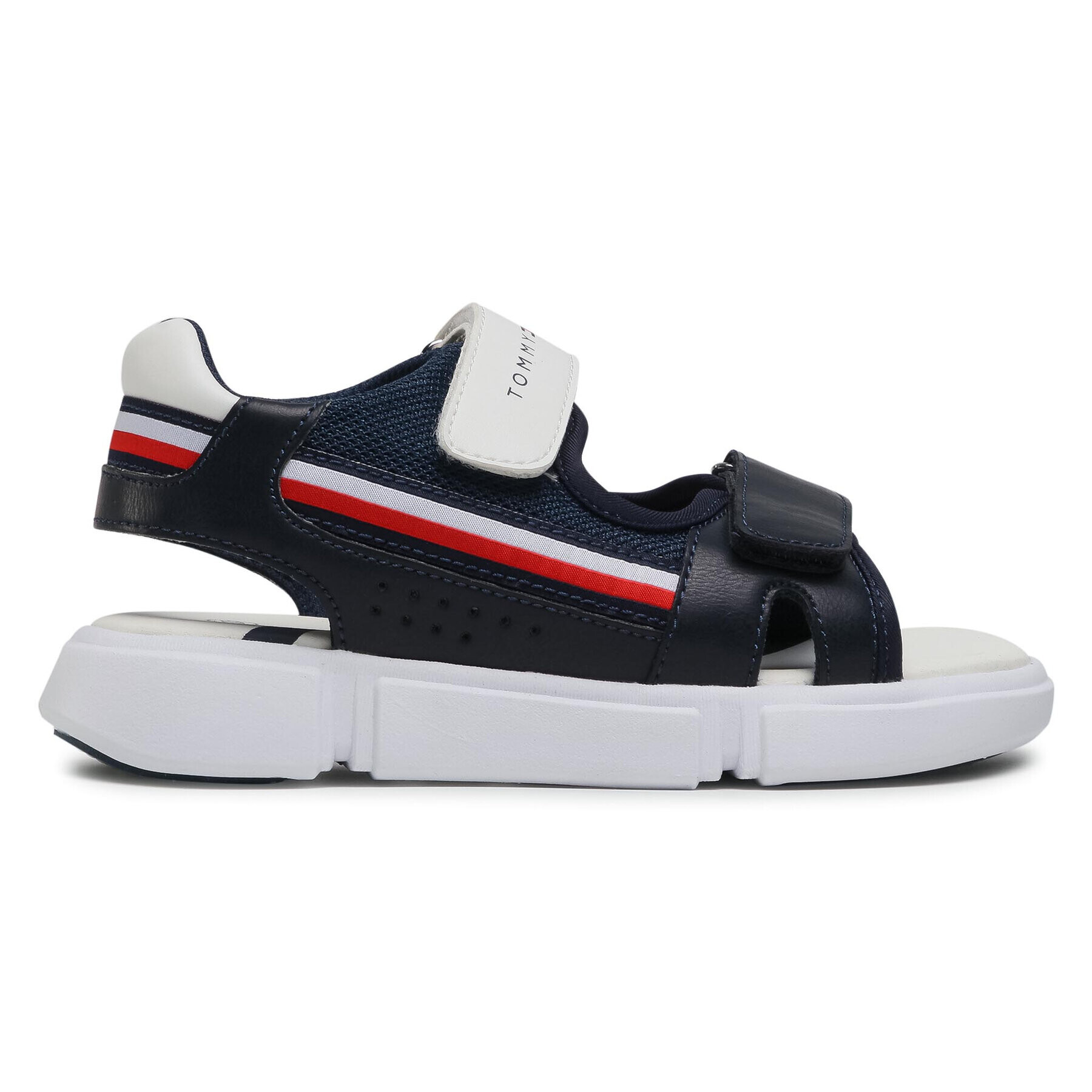 Tommy Hilfiger Sandali Velcro Sandal T3B2-31110-1176 M Mornarsko modra - Pepit.si