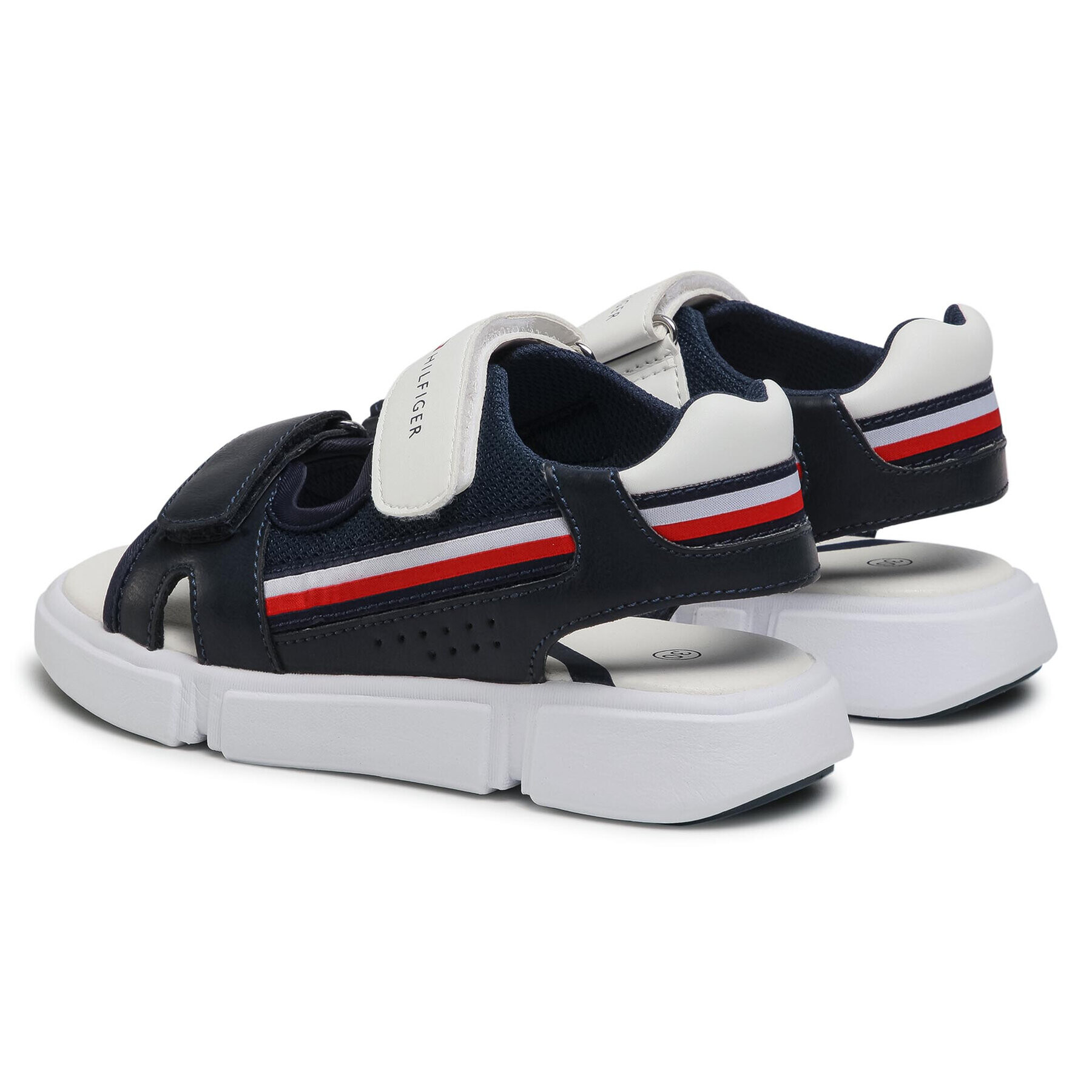 Tommy Hilfiger Sandali Velcro Sandal T3B2-31110-1176 M Mornarsko modra - Pepit.si