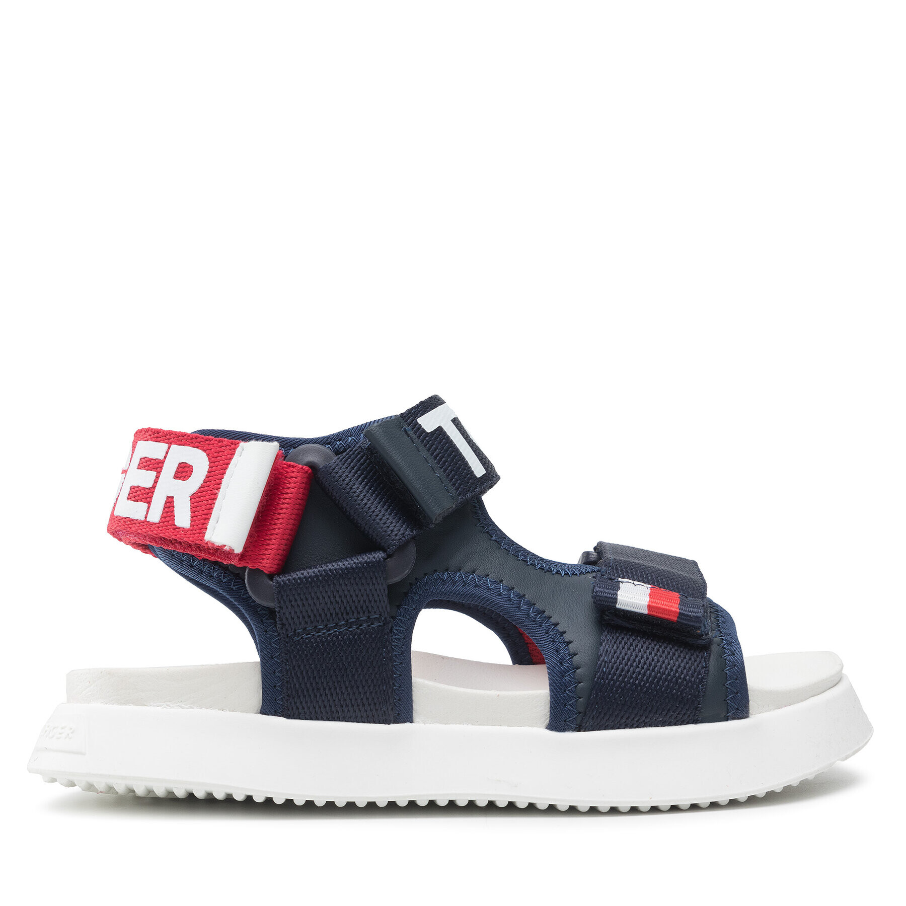 Tommy Hilfiger Sandali Velcro Sandal T3B2-32257-0208 M Mornarsko modra - Pepit.si