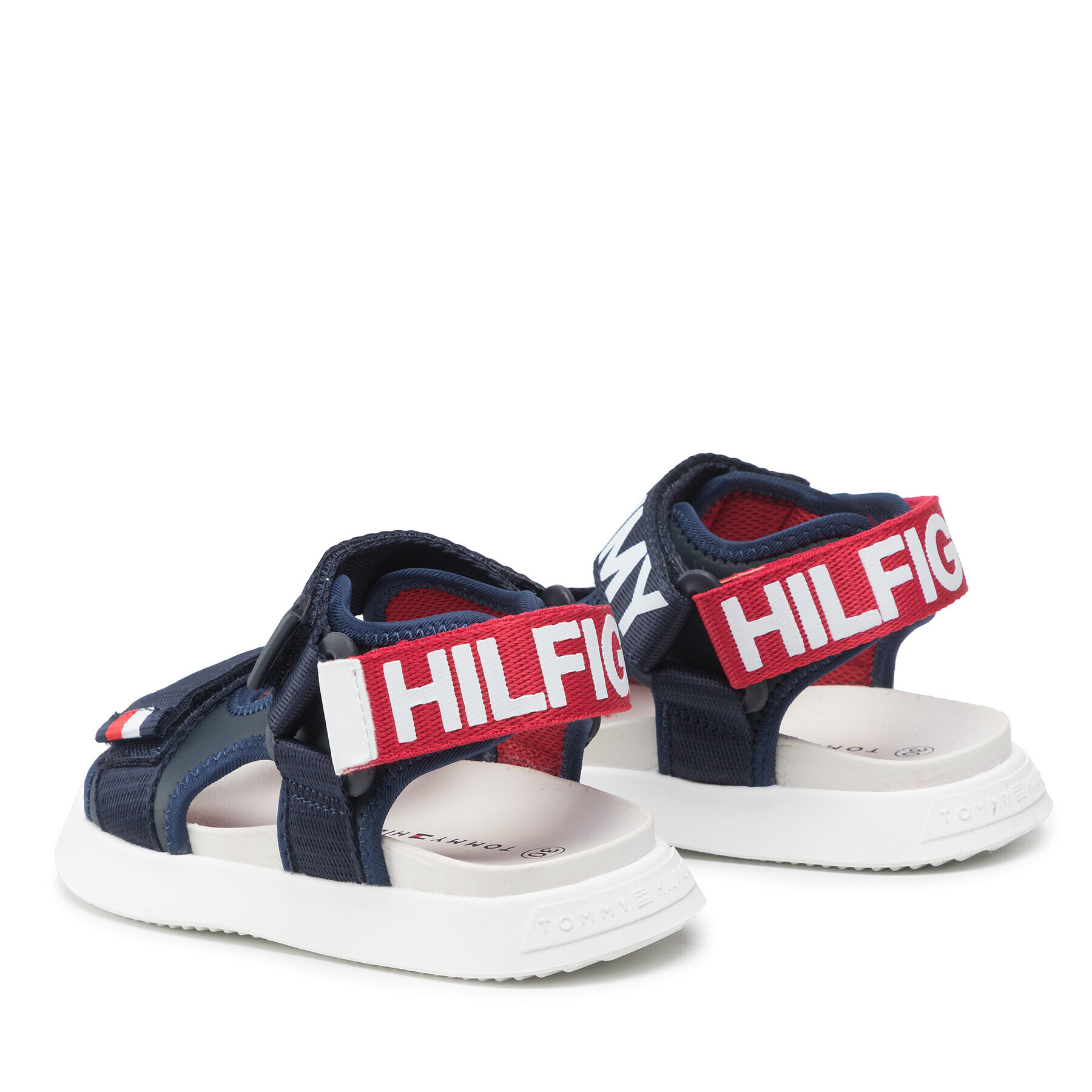 Tommy Hilfiger Sandali Velcro Sandal T3B2-32257-0208 M Mornarsko modra - Pepit.si