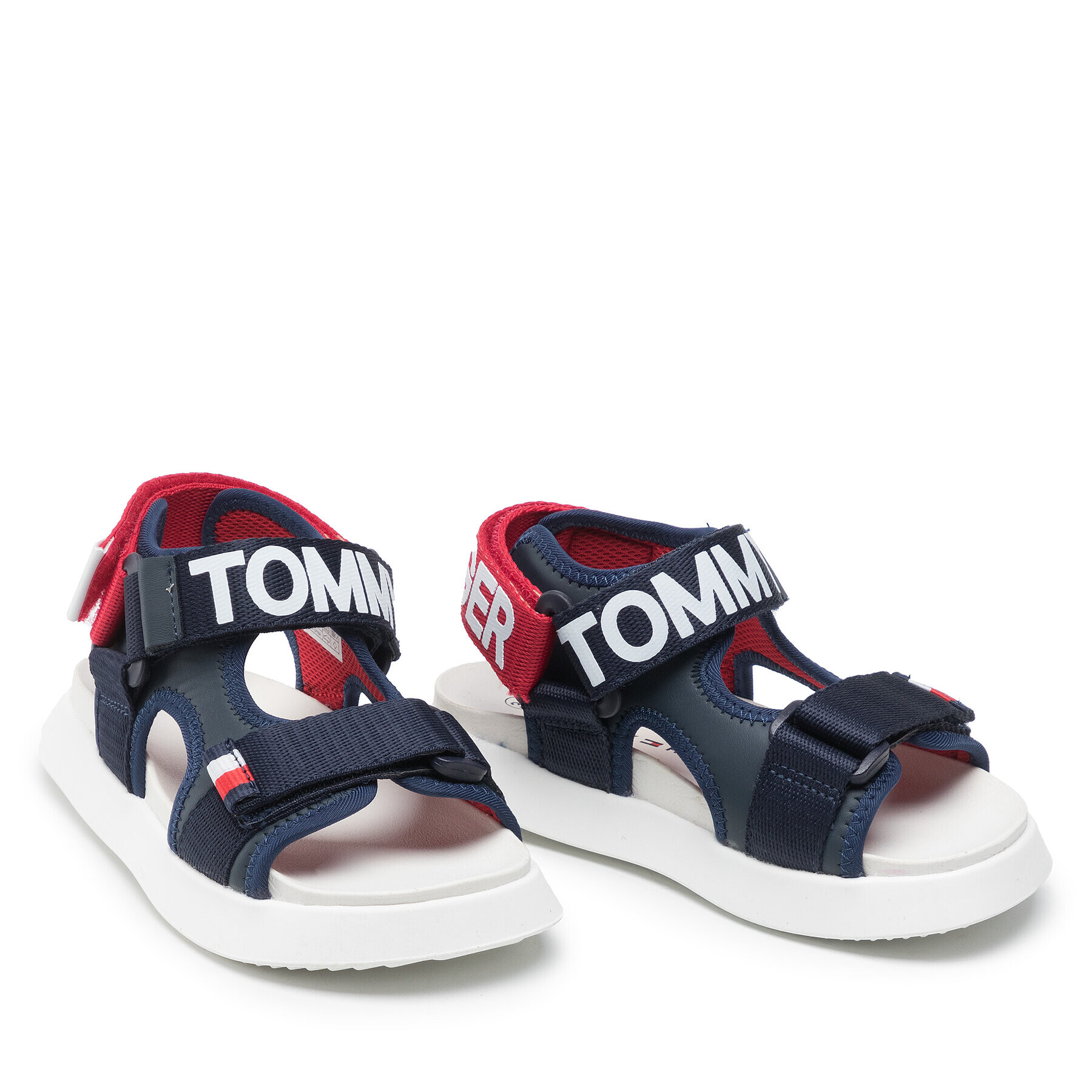 Tommy Hilfiger Sandali Velcro Sandal T3B2-32257-0208 M Mornarsko modra - Pepit.si