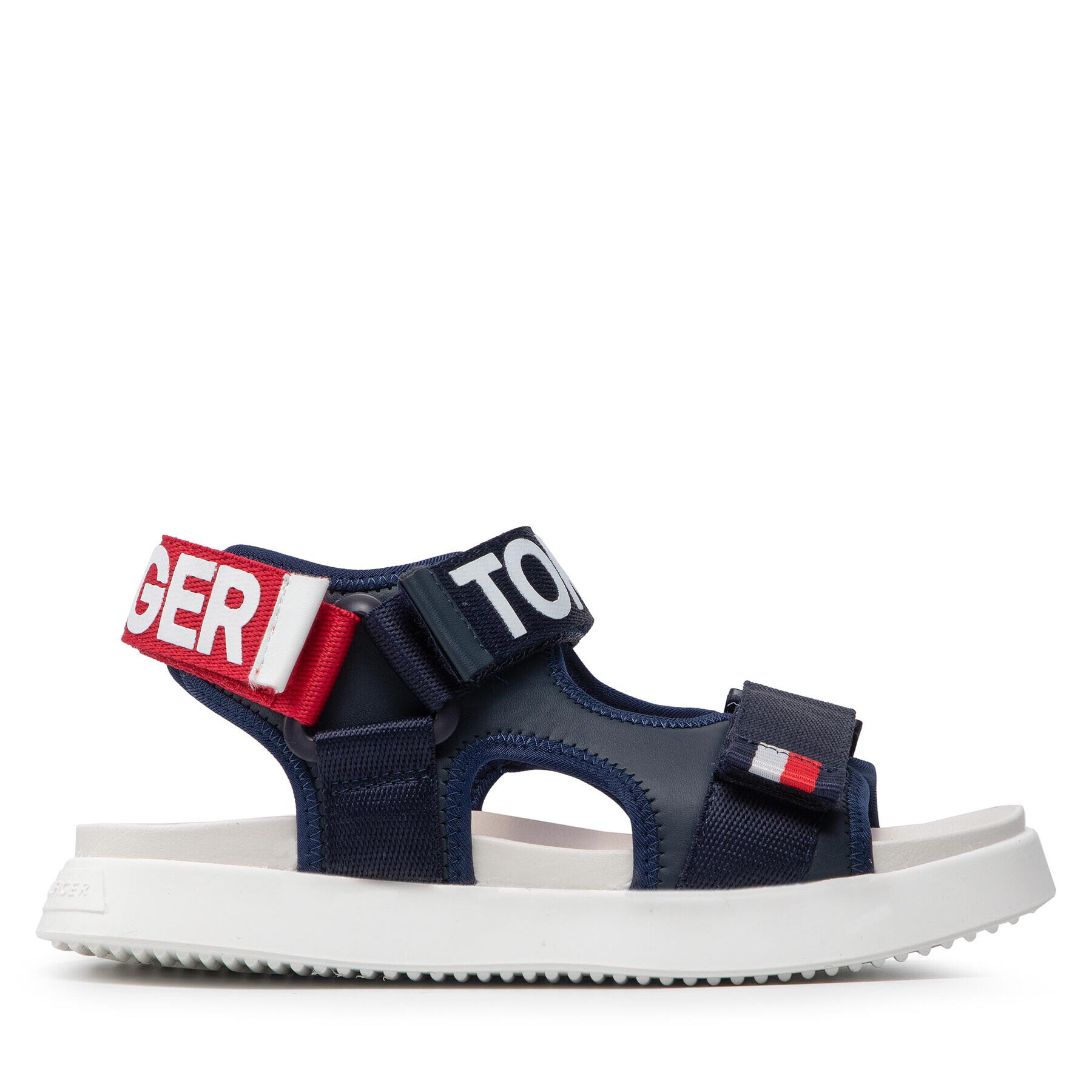 Tommy Hilfiger Sandali Velcro Sandal T3B2-32257-0208 S Mornarsko modra - Pepit.si