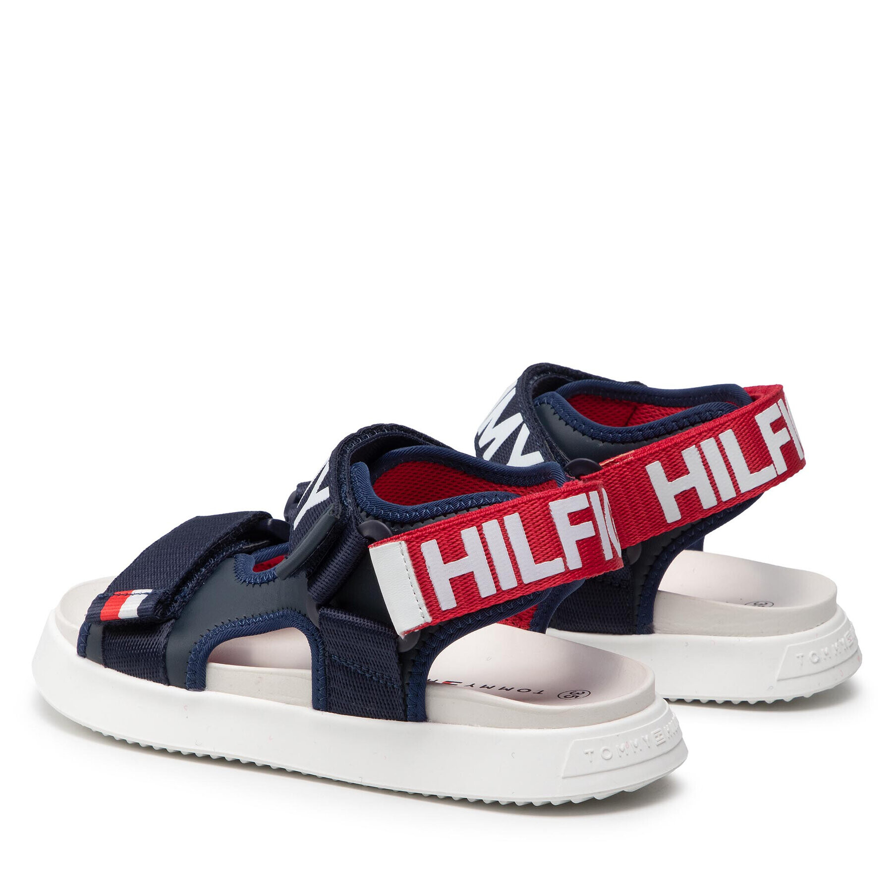 Tommy Hilfiger Sandali Velcro Sandal T3B2-32257-0208 S Mornarsko modra - Pepit.si