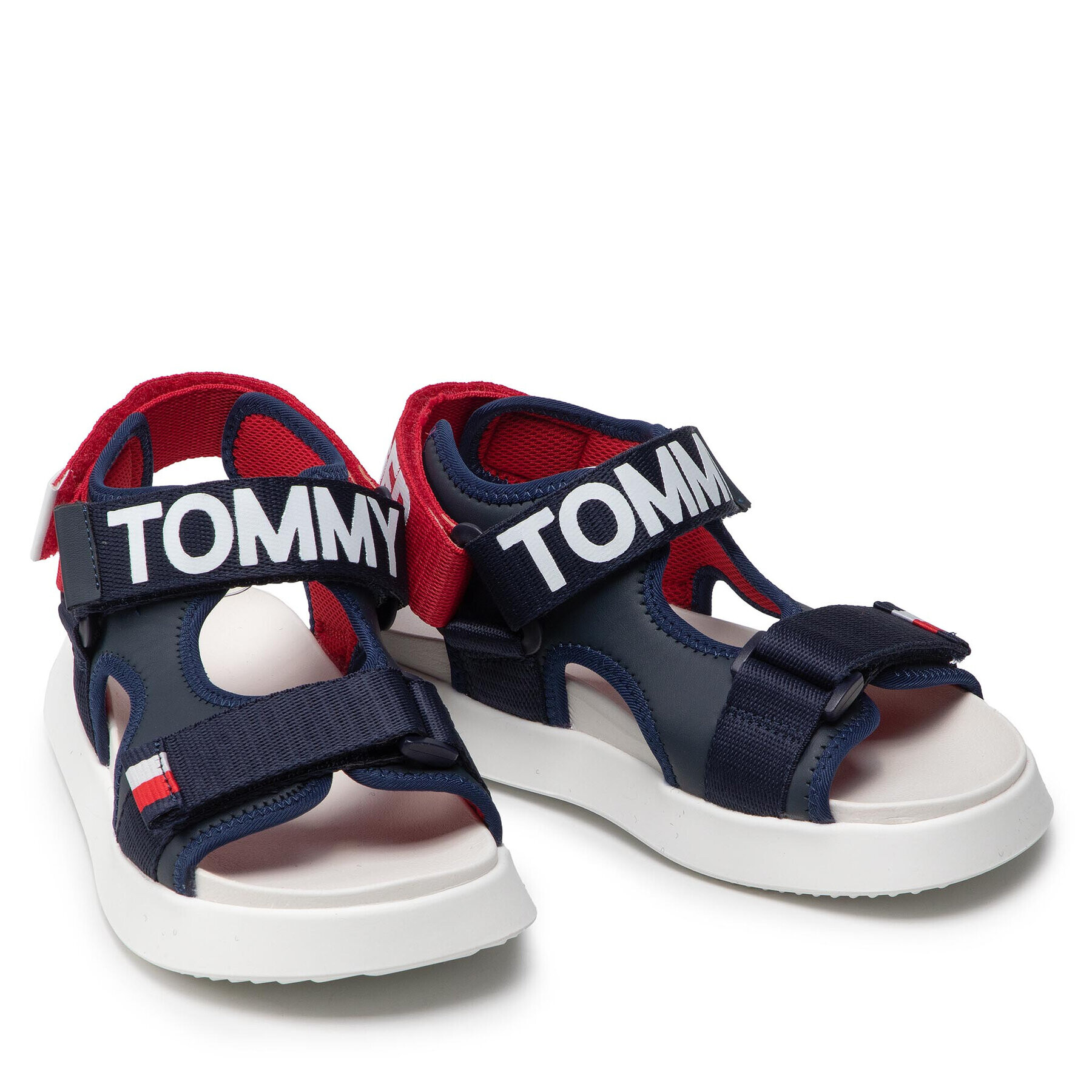 Tommy Hilfiger Sandali Velcro Sandal T3B2-32257-0208 S Mornarsko modra - Pepit.si