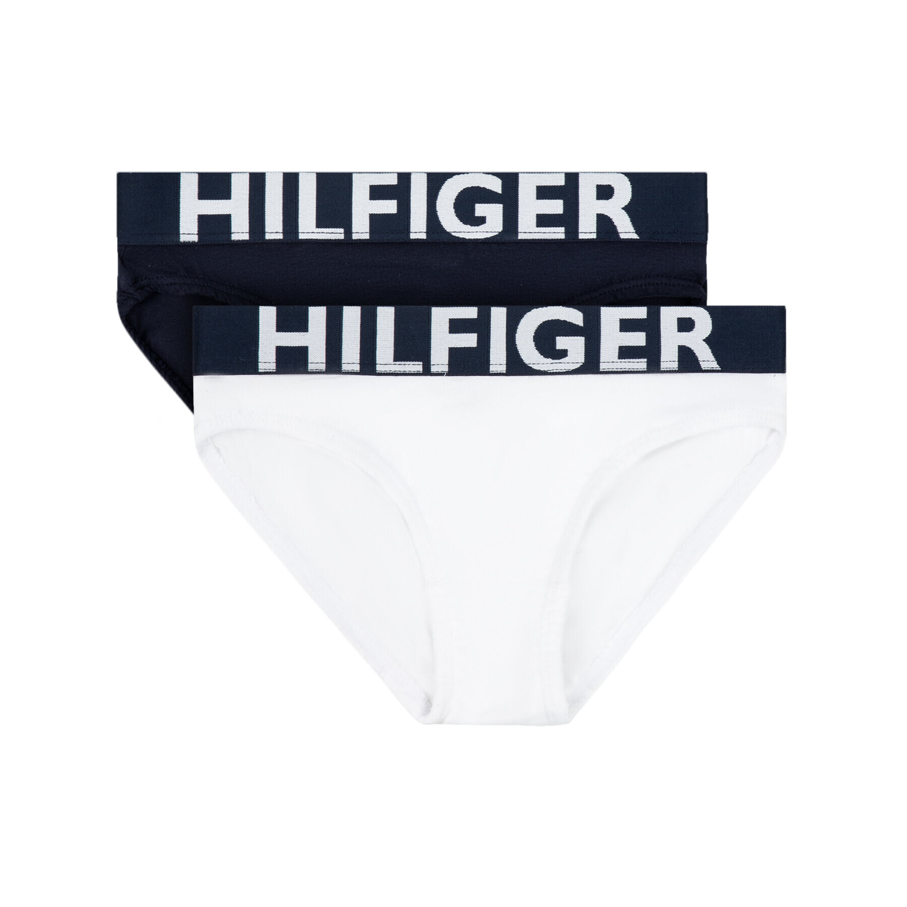 Tommy Hilfiger Set 2 parov spodnjih hlačk 2P Bikini UW0UW00216 Mornarsko modra Regular Fit - Pepit.si