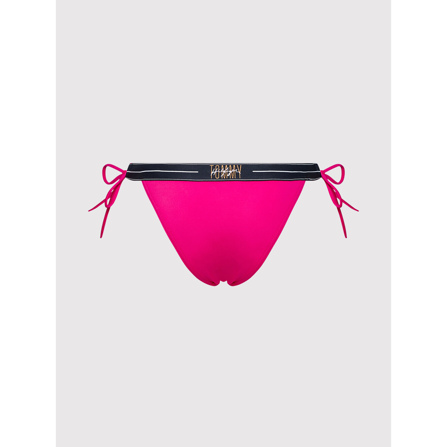 Tommy Hilfiger Spodnji del bikini Cheeky Side Tie UW0UW03096 Roza - Pepit.si