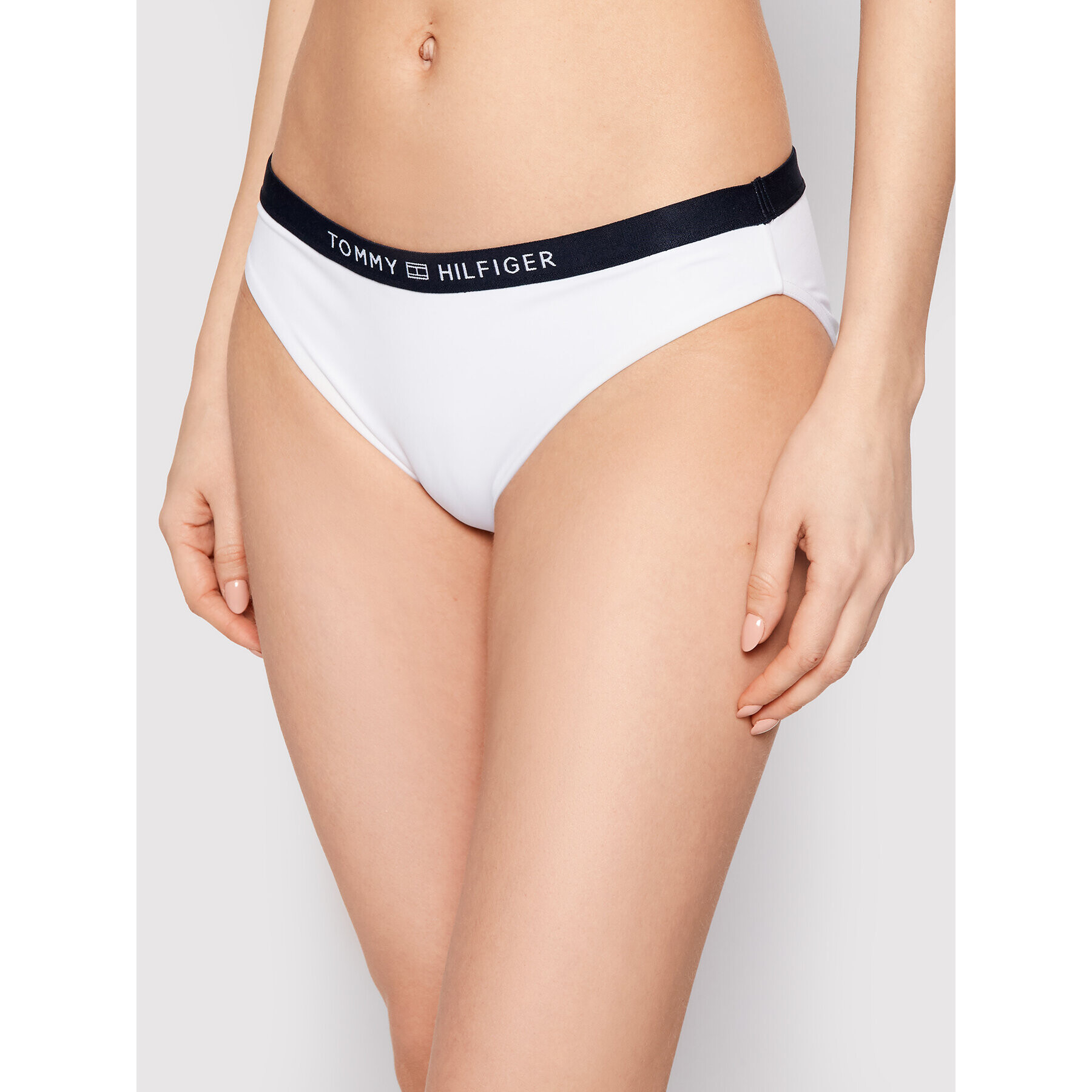 Tommy Hilfiger Spodnji del bikini Classic UW0UW02710 Bela - Pepit.si