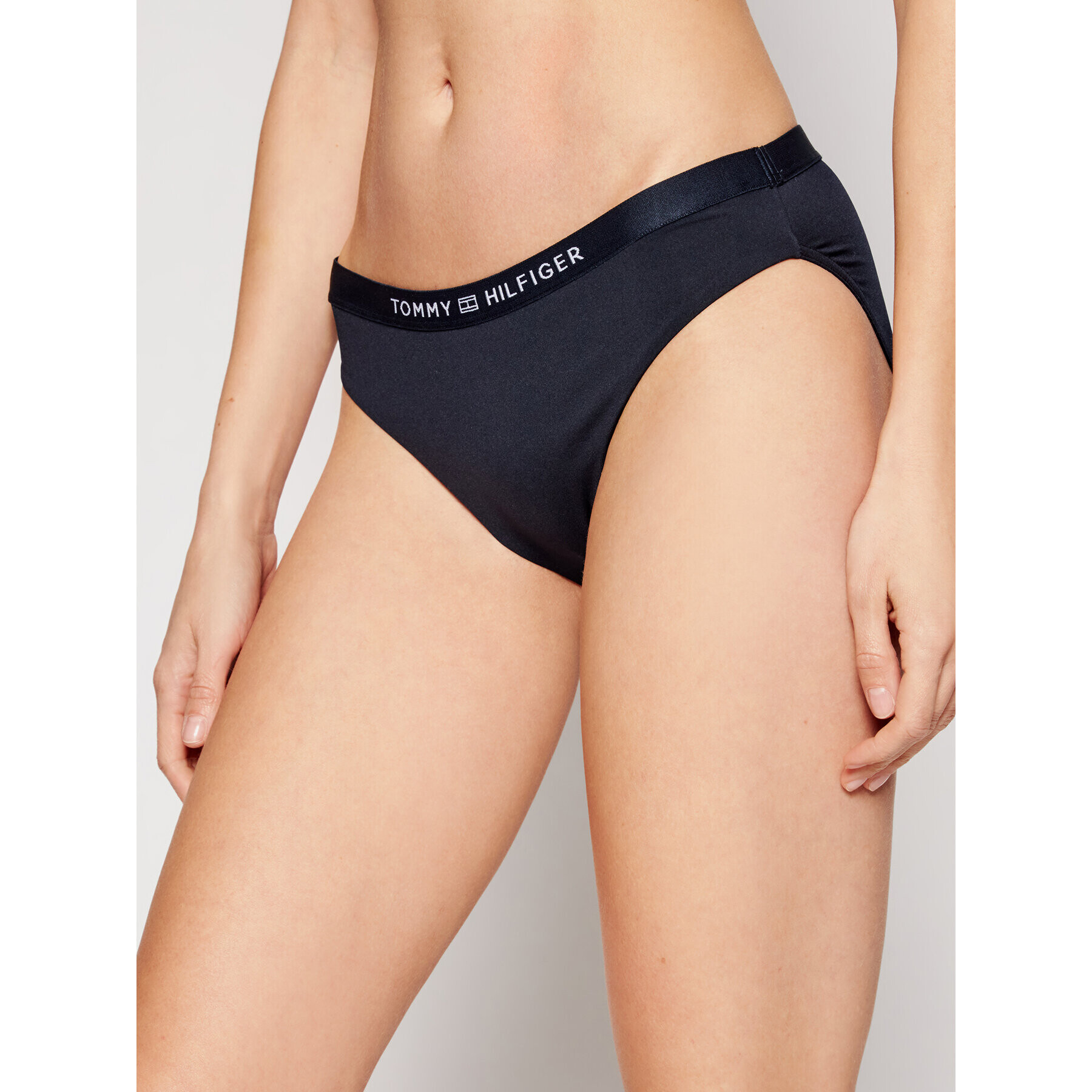 Tommy Hilfiger Spodnji del bikini Classic UW0UW02710 Mornarsko modra - Pepit.si