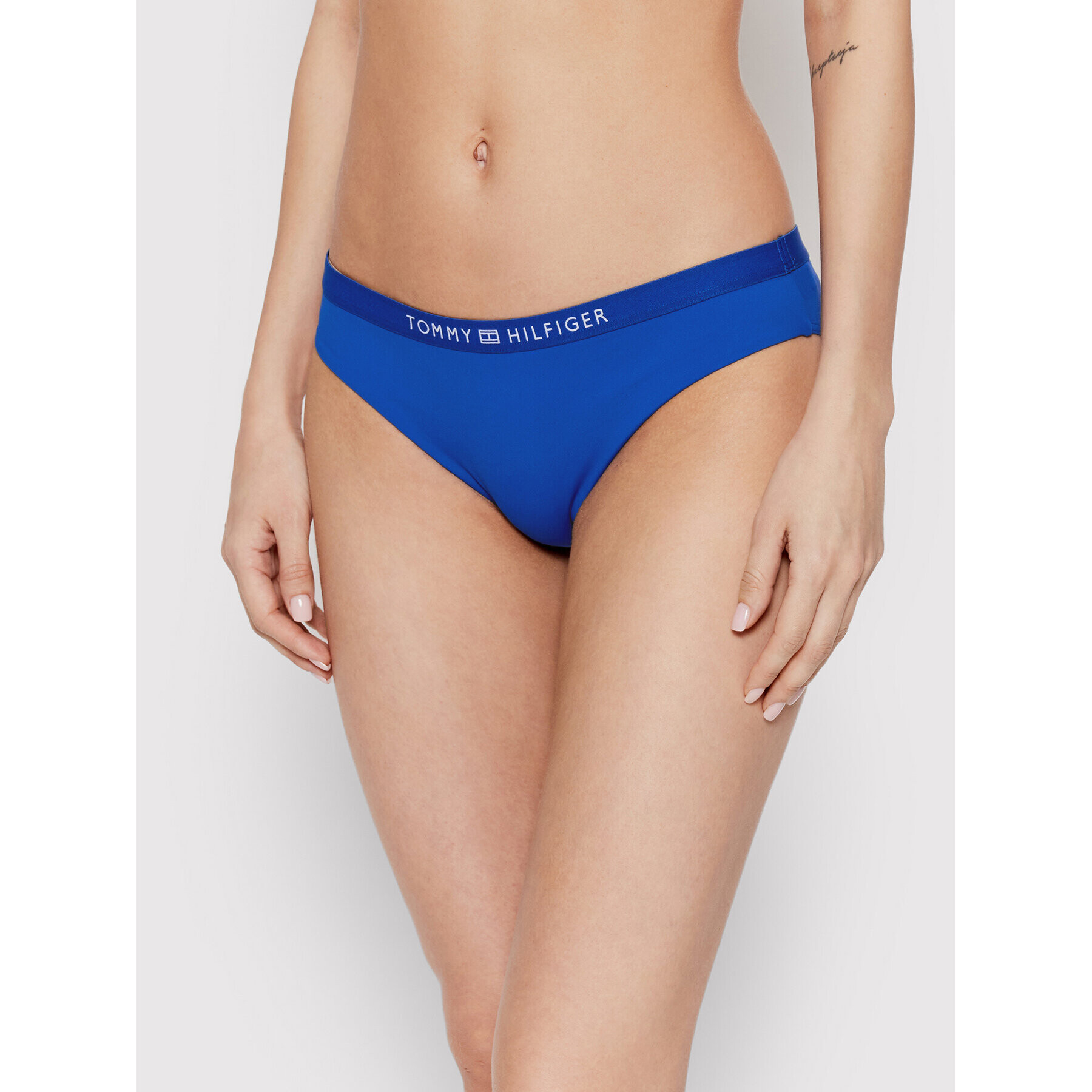 Tommy Hilfiger Spodnji del bikini Classics UW0UW03393 Modra - Pepit.si