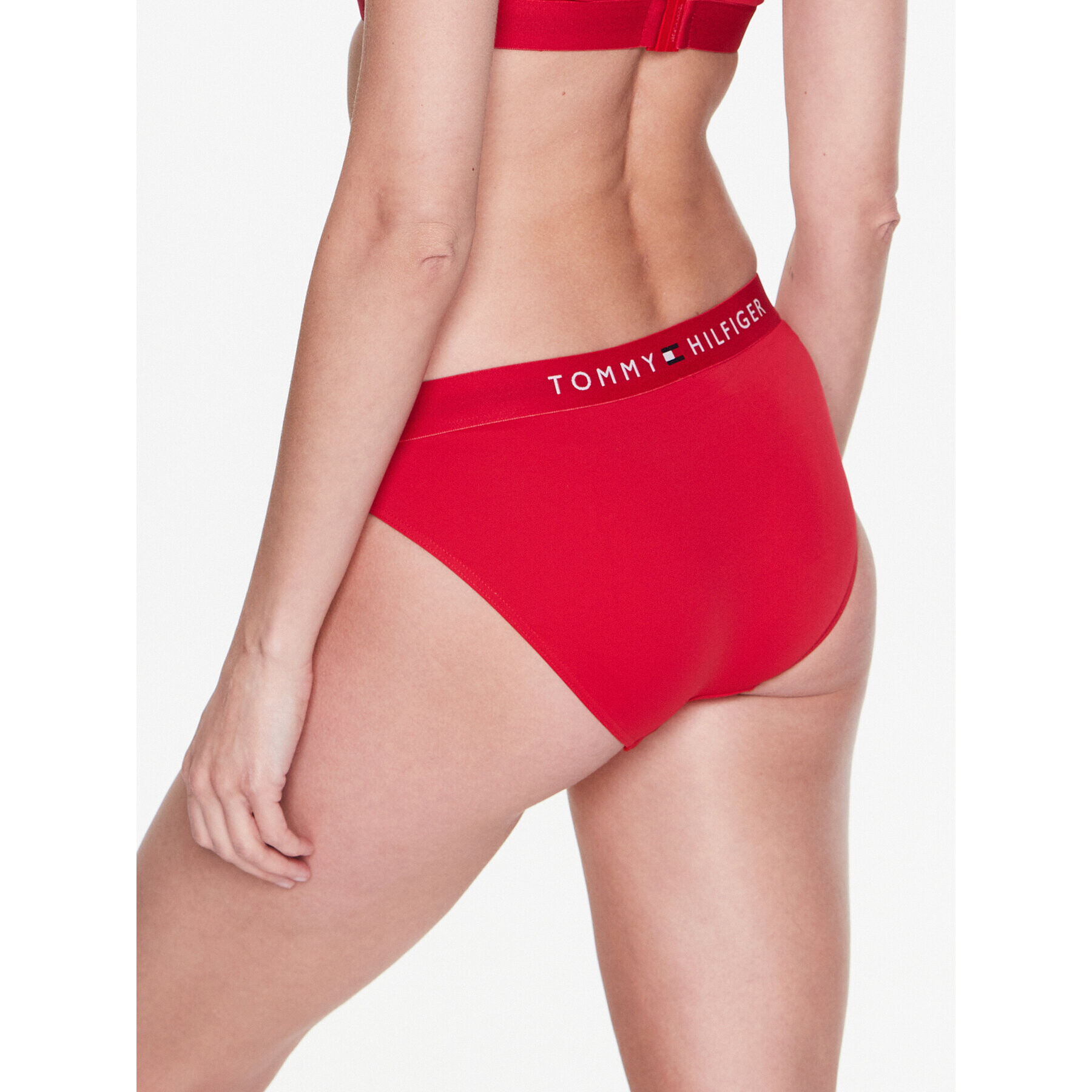 Tommy Hilfiger Spodnji del bikini UW0UW04120 Rdeča - Pepit.si