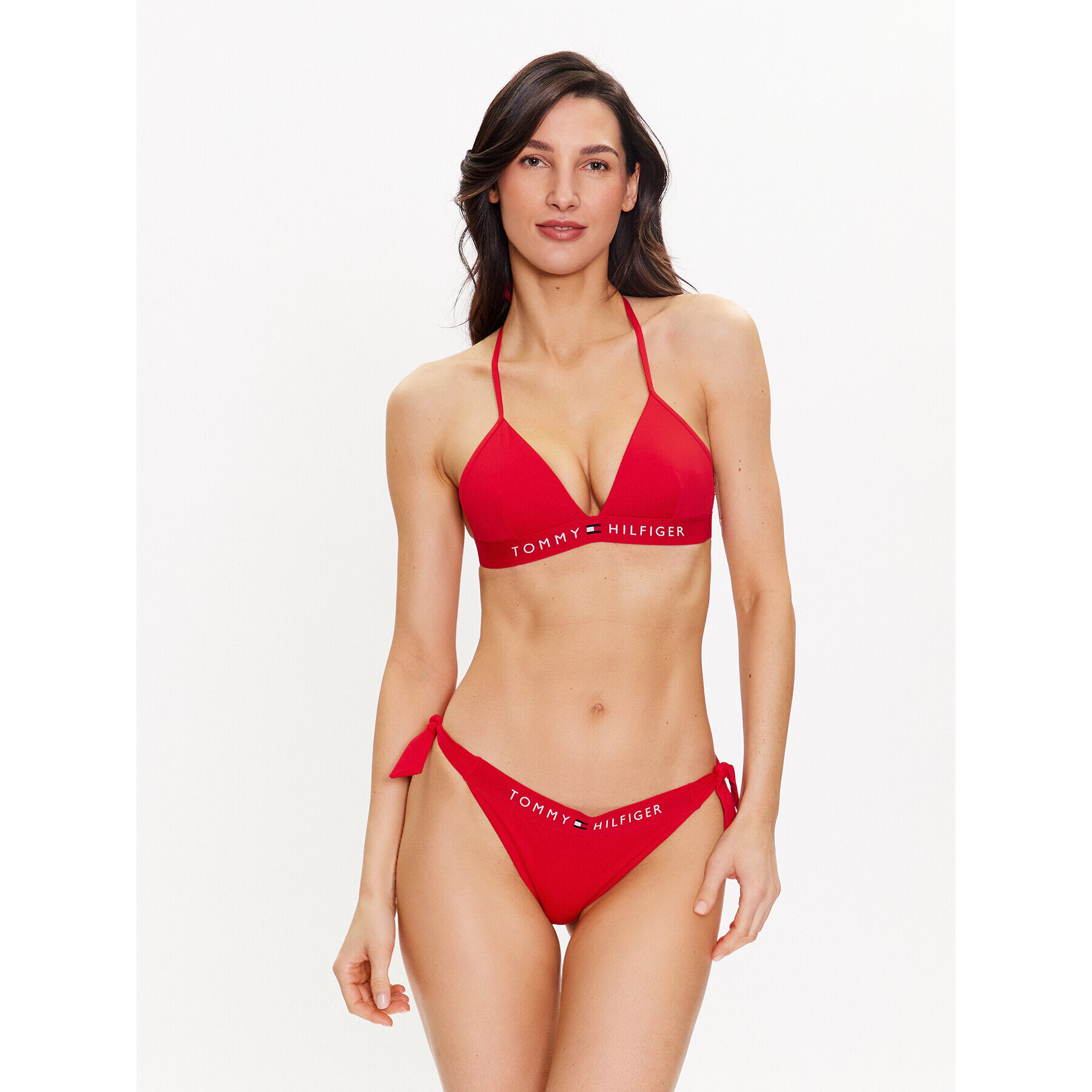 Tommy Hilfiger Spodnji del bikini UW0UW04497 Rdeča - Pepit.si