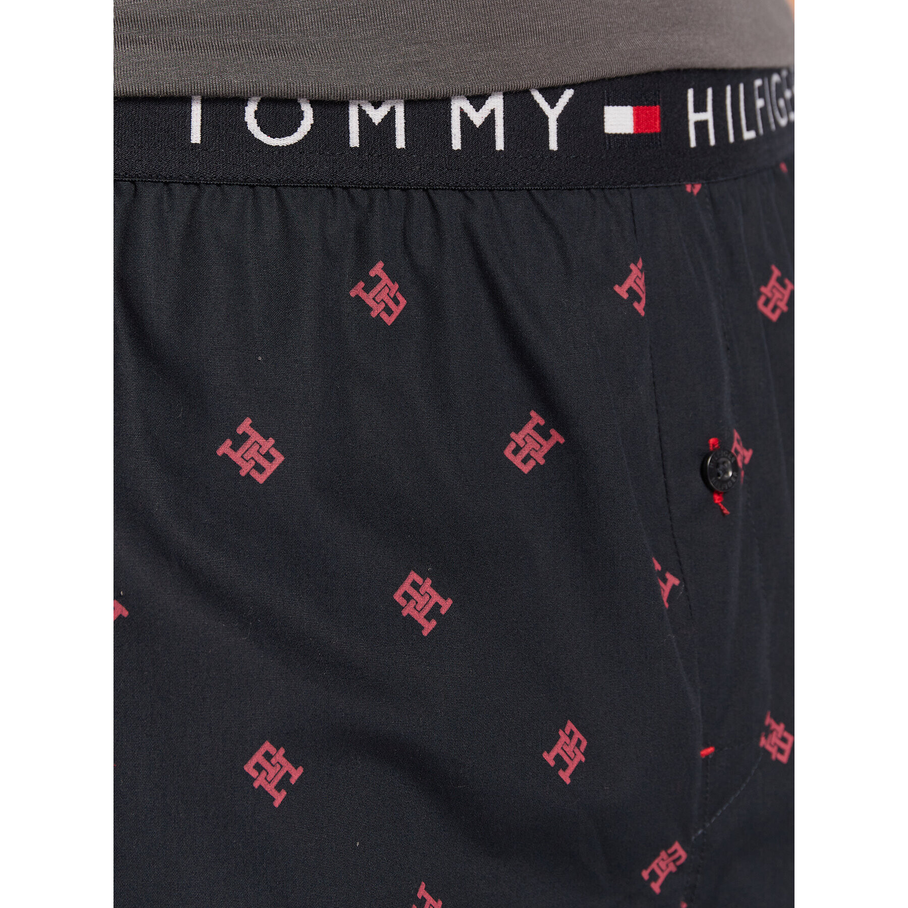 Tommy Hilfiger Spodnji del pižame UM0UM01920 Mornarsko modra Regular Fit - Pepit.si