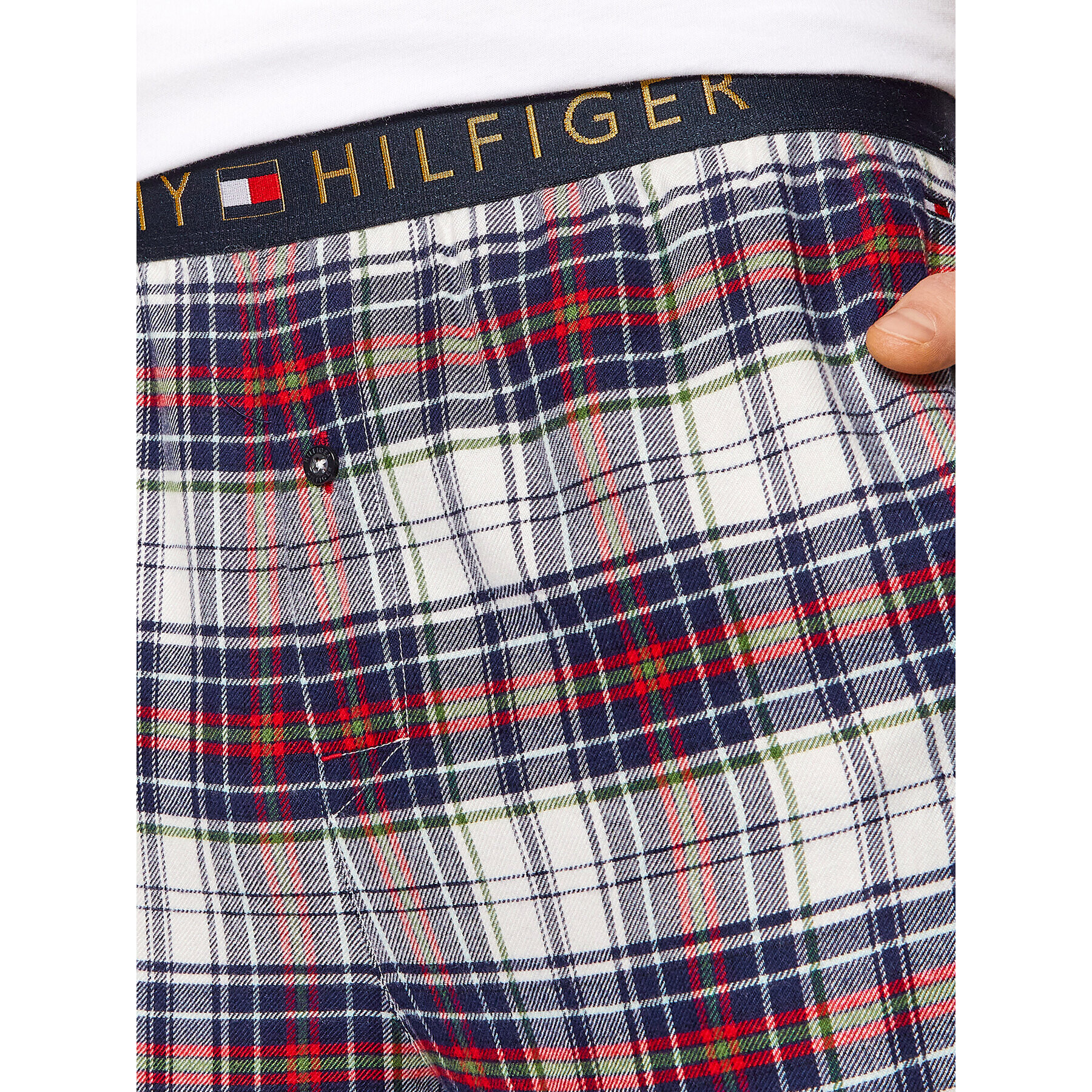 Tommy Hilfiger Spodnji del pižame UM0UM01973 Pisana Regular Fit - Pepit.si