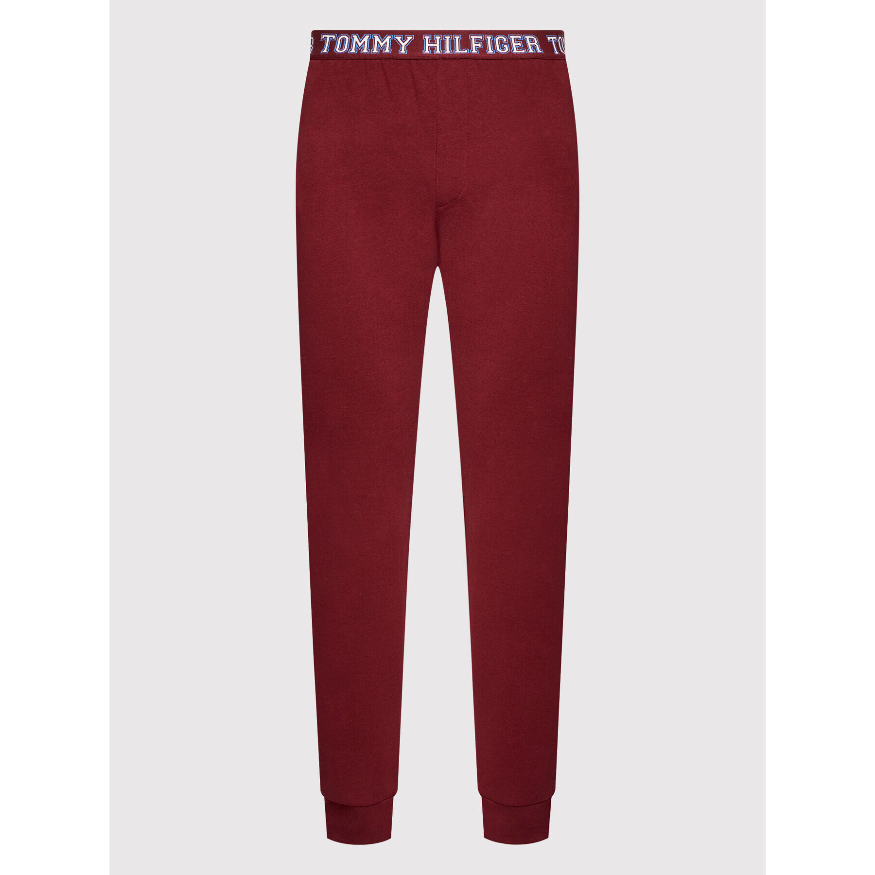 Tommy Hilfiger Spodnji del pižame UM0UM02384 Bordo rdeča Regular Fit - Pepit.si