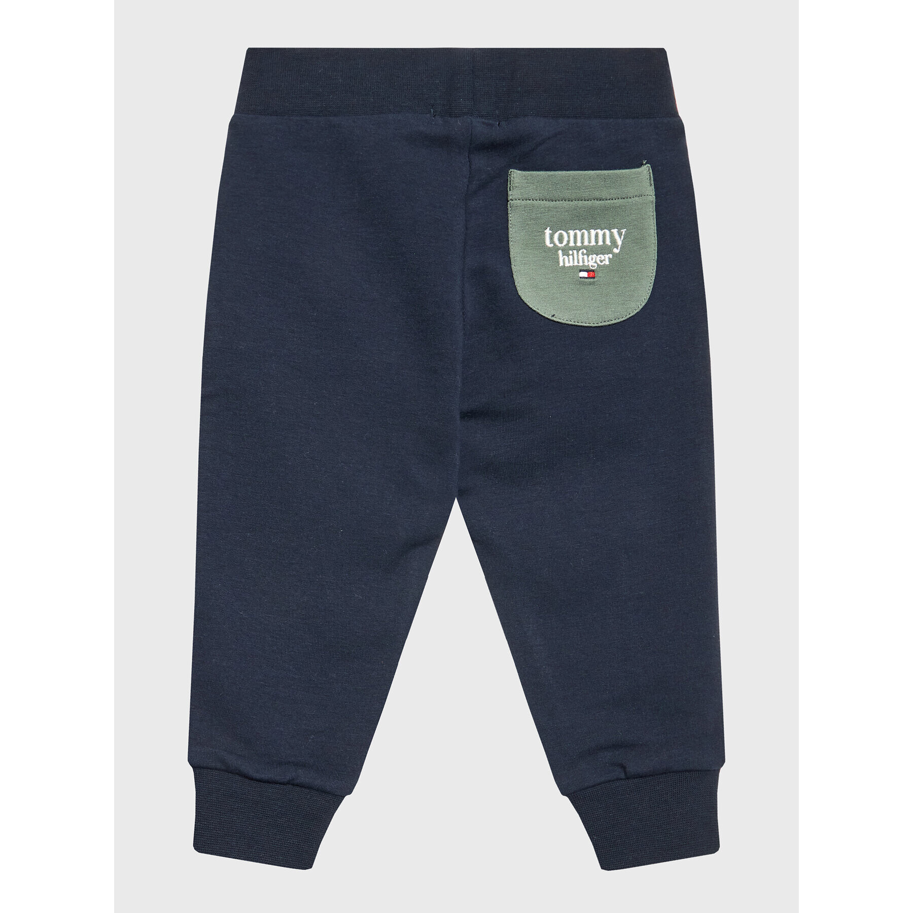 Tommy Hilfiger Spodnji del trenirke Baby Logo Colorblock KN0KN01516 Pisana Regular Fit - Pepit.si