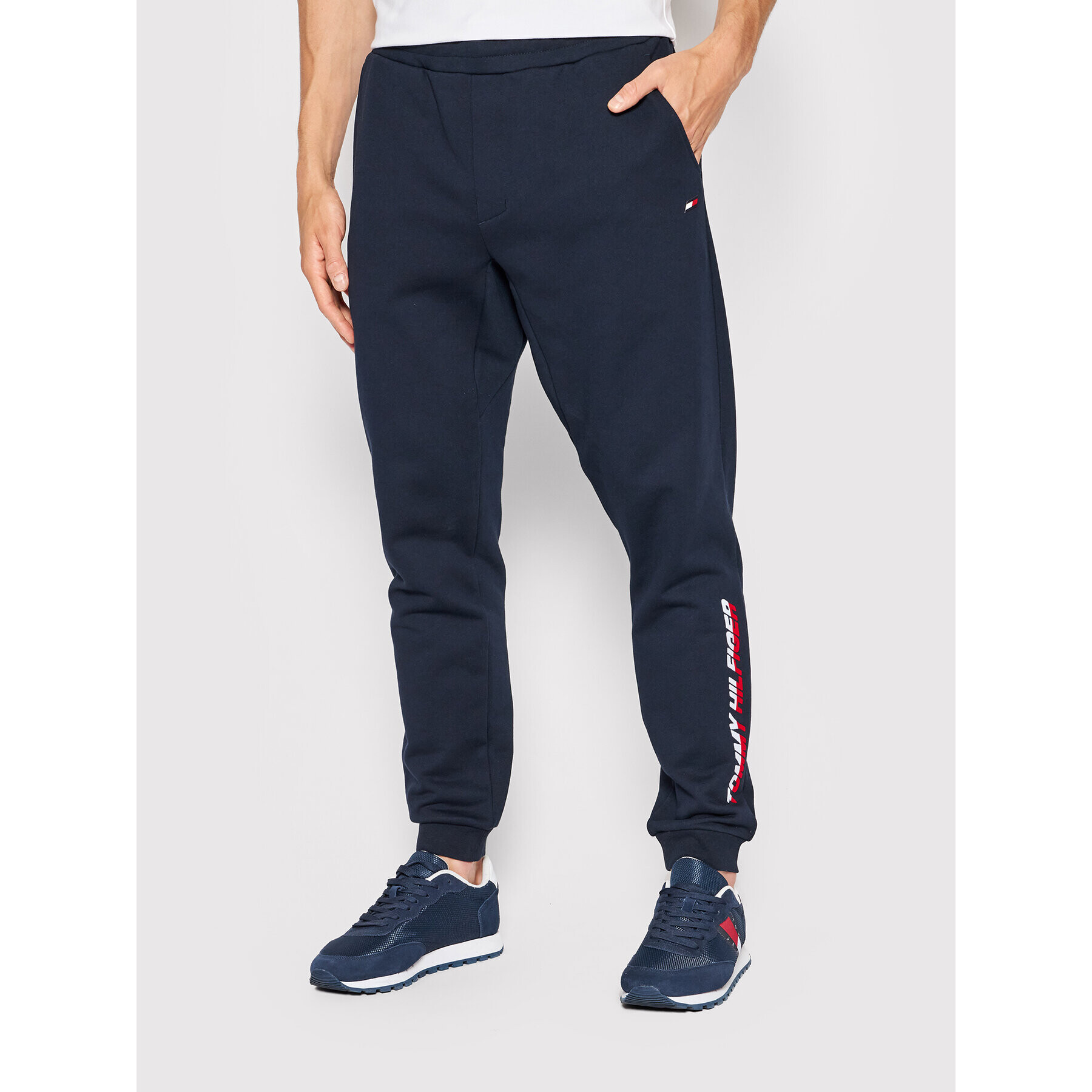 Tommy Hilfiger Spodnji del trenirke Essentials MW0MW22710 Mornarsko modra Regular Fit - Pepit.si