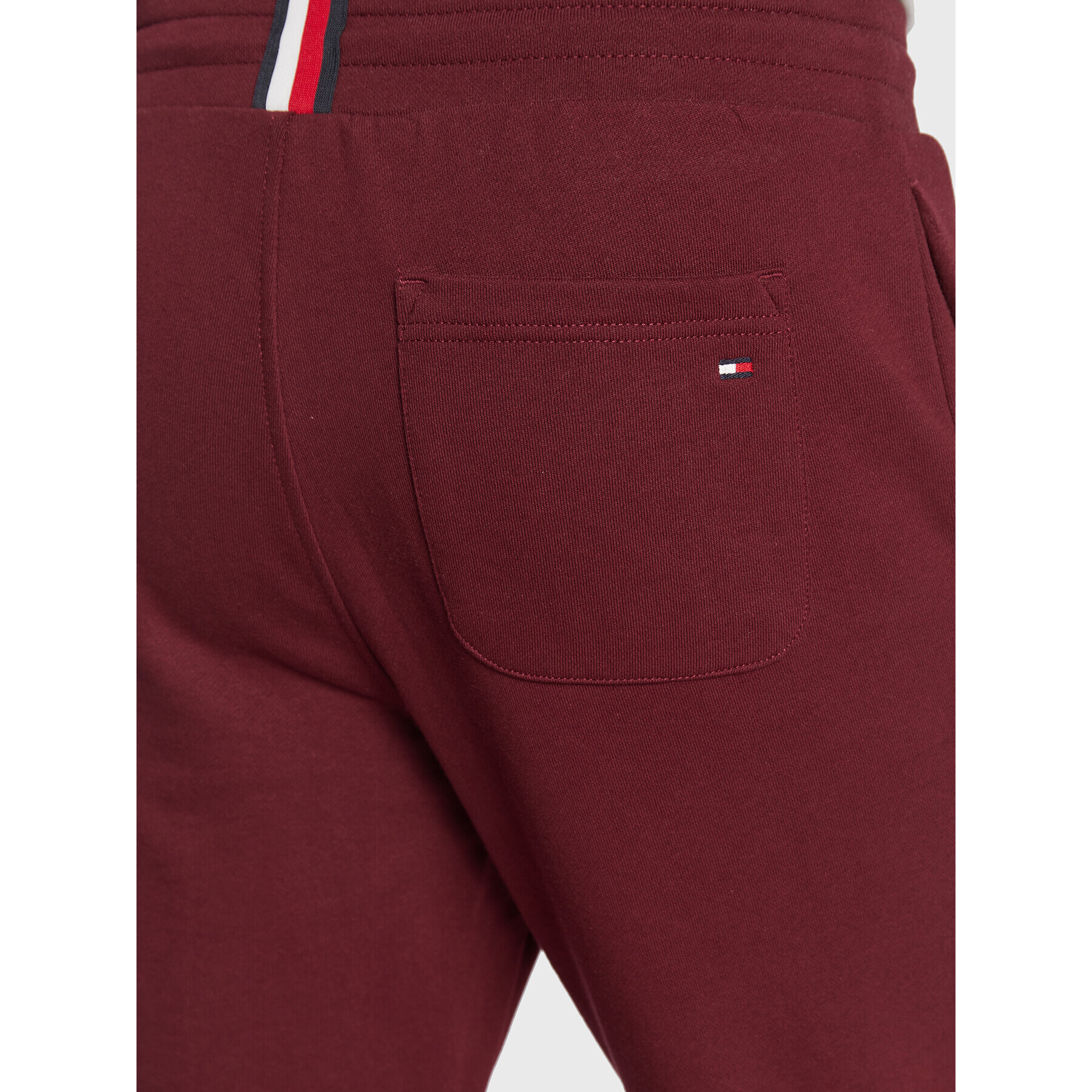 Tommy Hilfiger Spodnji del trenirke Logo MW0MW08388 Bordo rdeča Regular Fit - Pepit.si