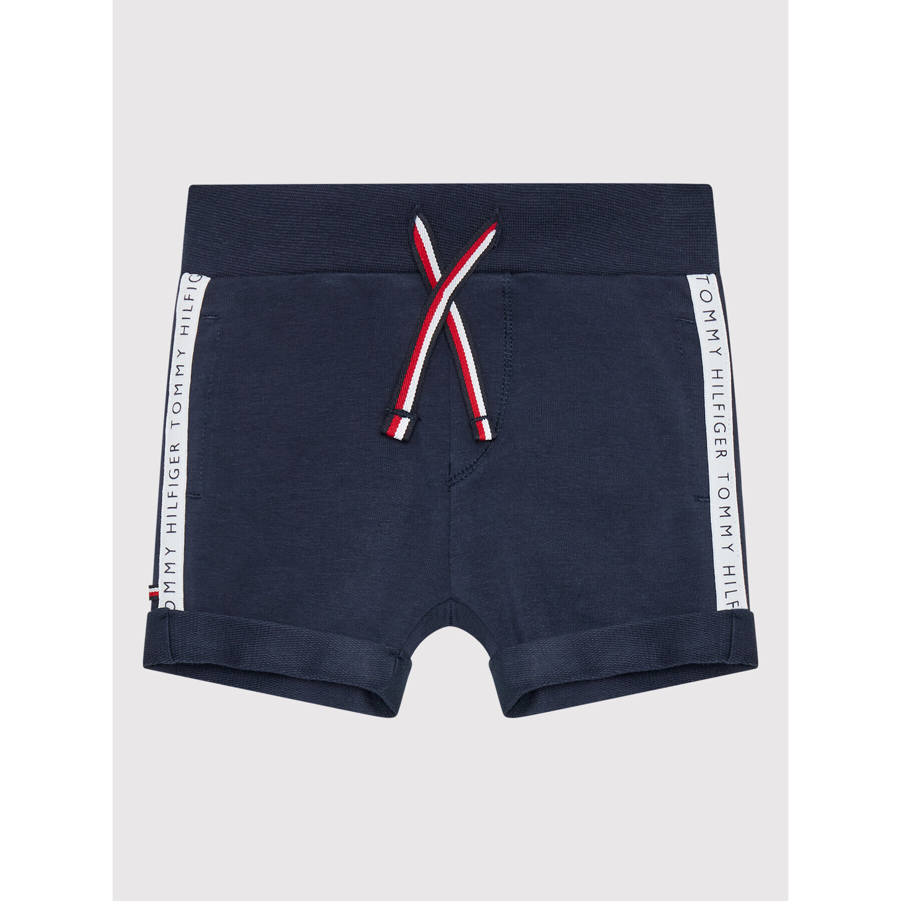 Tommy Hilfiger Športne kratke hlače Baby Tape KN0KN01435 Mornarsko modra Regular Fit - Pepit.si