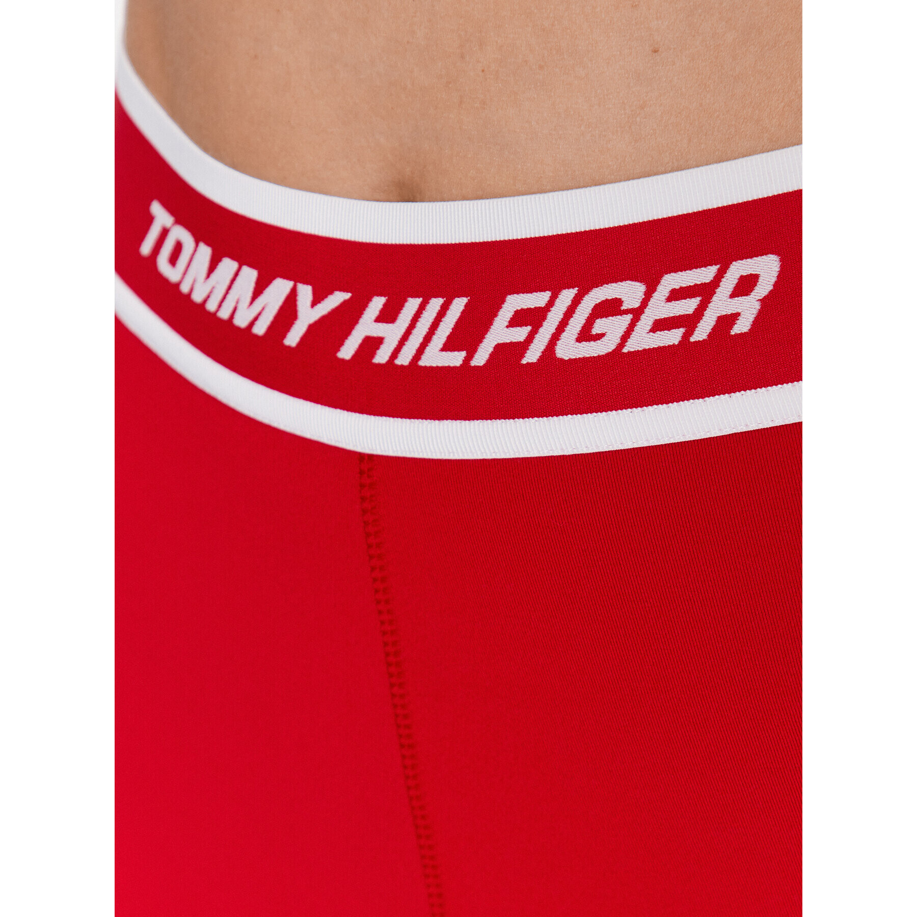 Tommy Hilfiger Športne kratke hlače Fitted Tape S10S101704 Rdeča Skinny Fit - Pepit.si