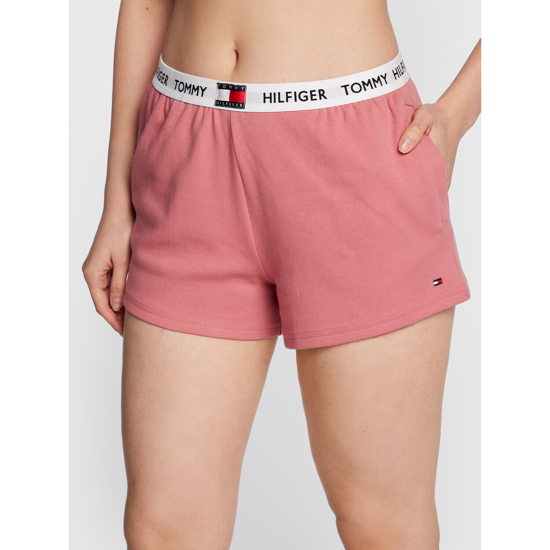 Tommy Hilfiger Športne kratke hlače UW0UW02296 Roza Relaxed Fit - Pepit.si