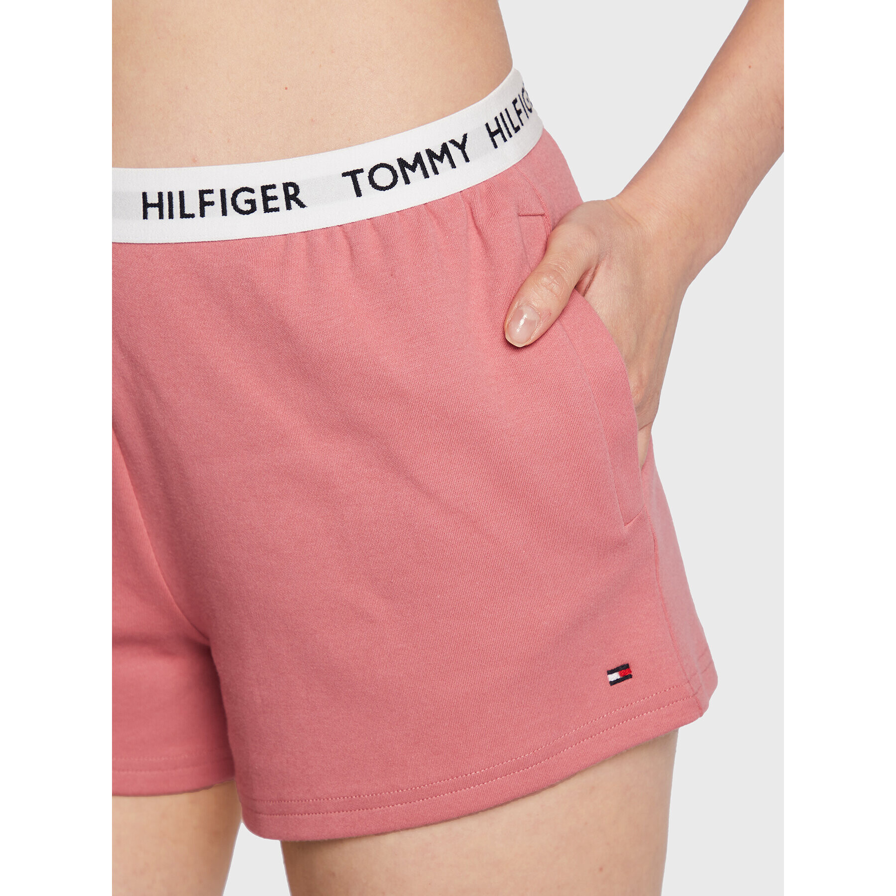 Tommy Hilfiger Športne kratke hlače UW0UW02296 Roza Relaxed Fit - Pepit.si