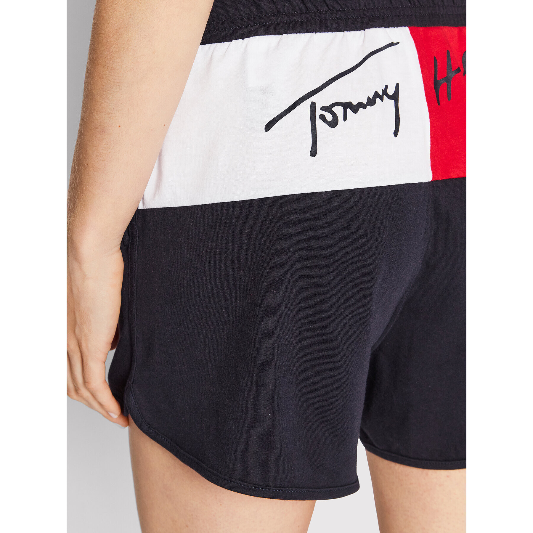 Tommy Hilfiger Športne kratke hlače UW0UW03468 Mornarsko modra Regular Fit - Pepit.si