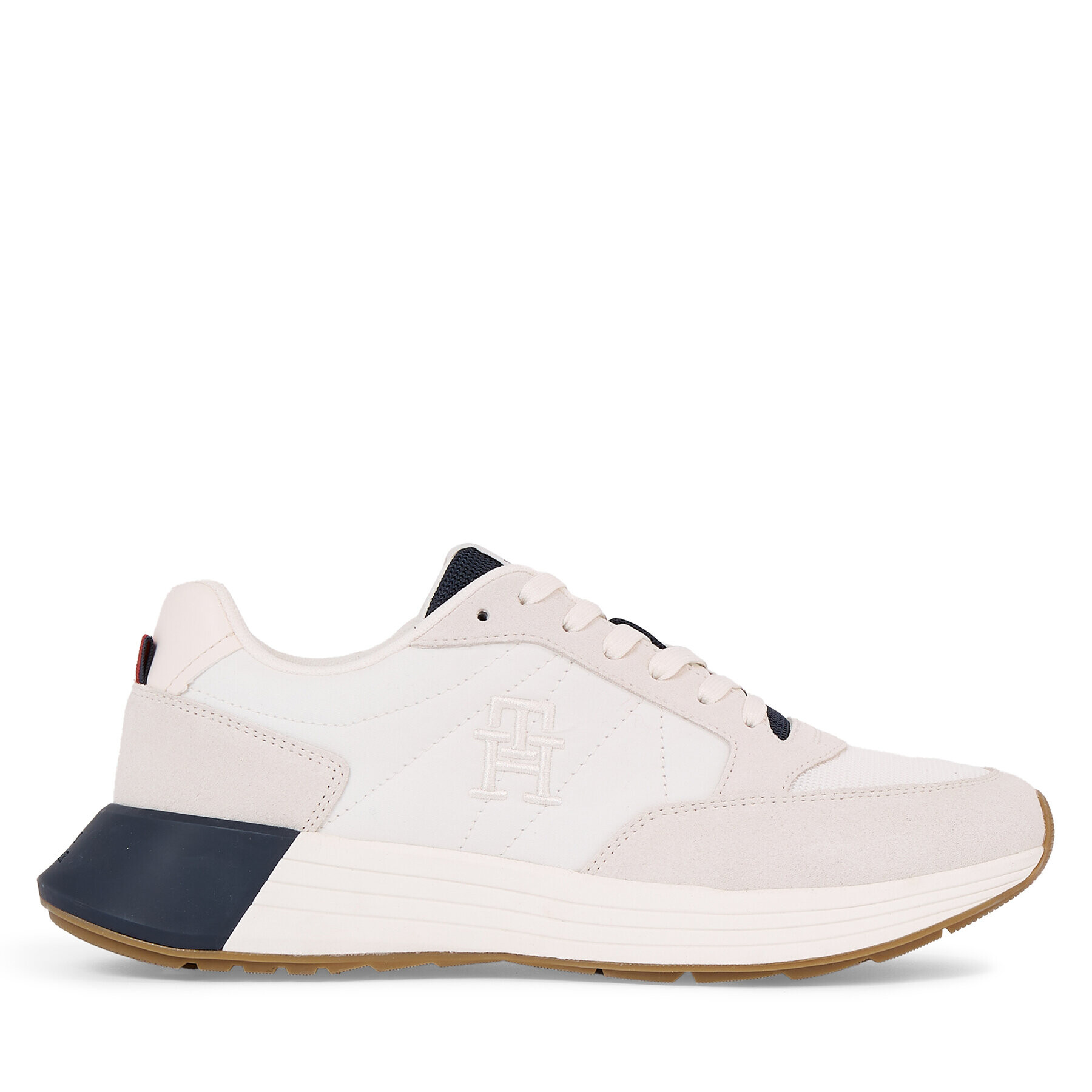 Tommy Hilfiger Superge Classic Elevated Runner Mix FM0FM04636 Bela - Pepit.si