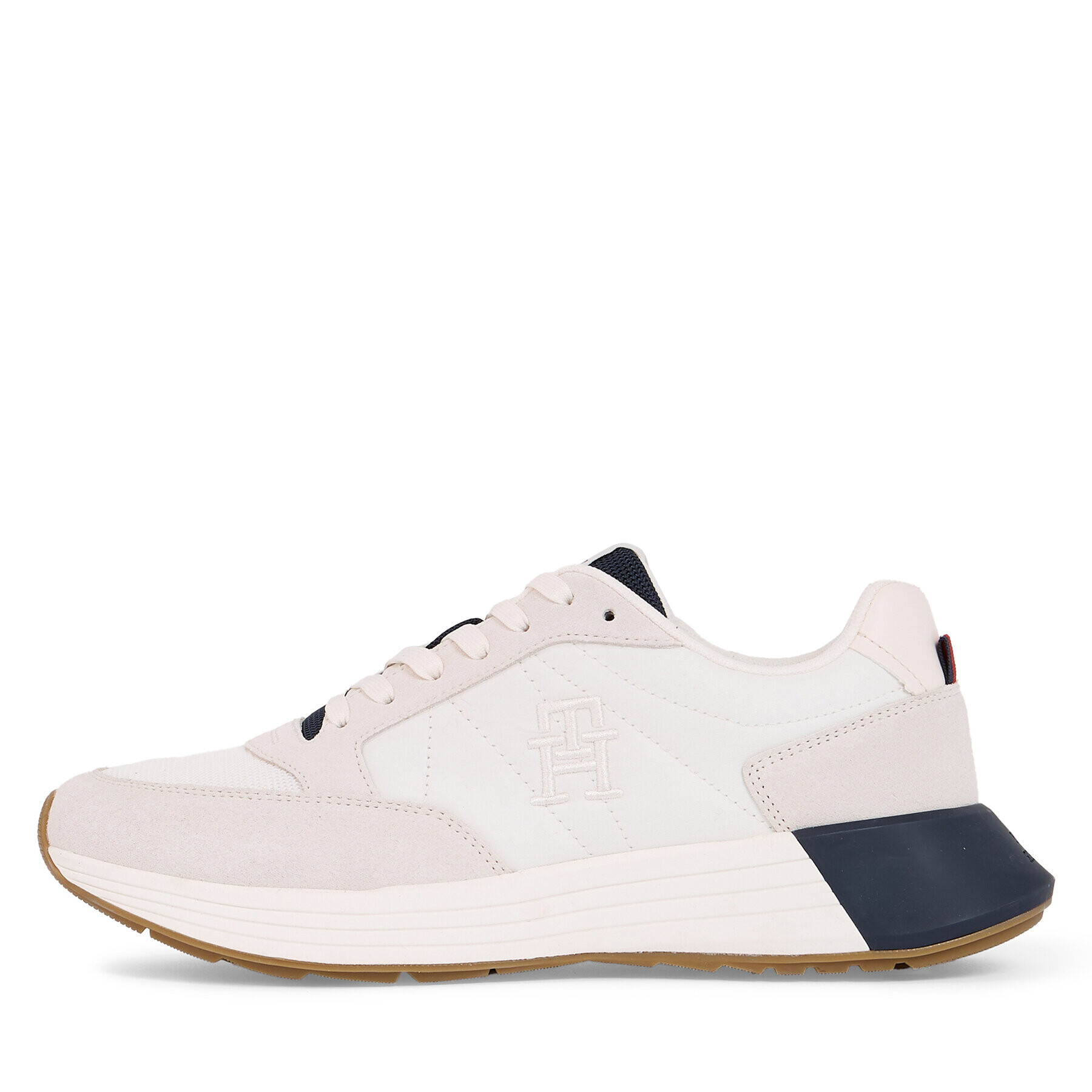 Tommy Hilfiger Superge Classic Elevated Runner Mix FM0FM04636 Bela - Pepit.si