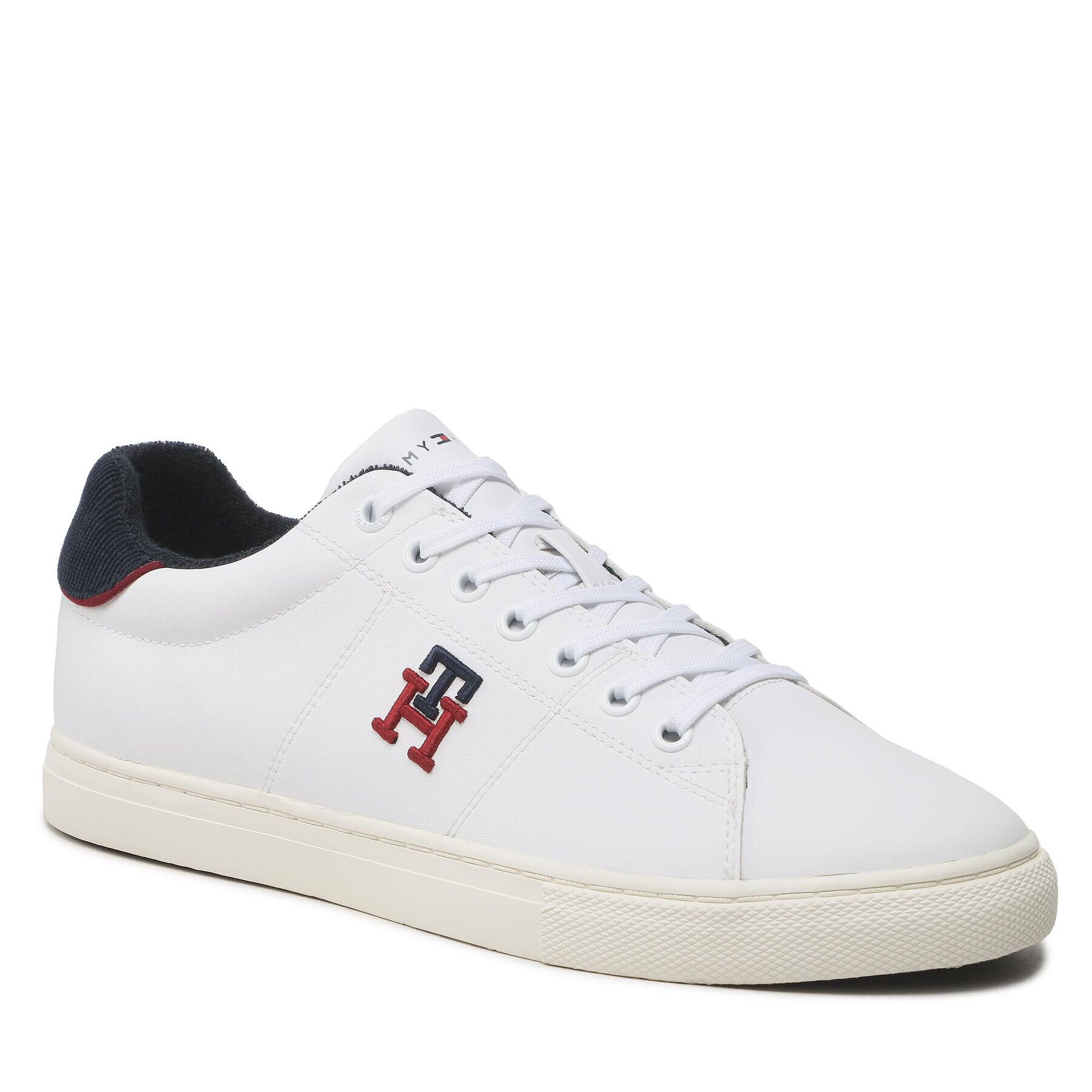 Tommy Hilfiger Superge Core Vulc Varsity Monogram FM0FM04350 Bela - Pepit.si