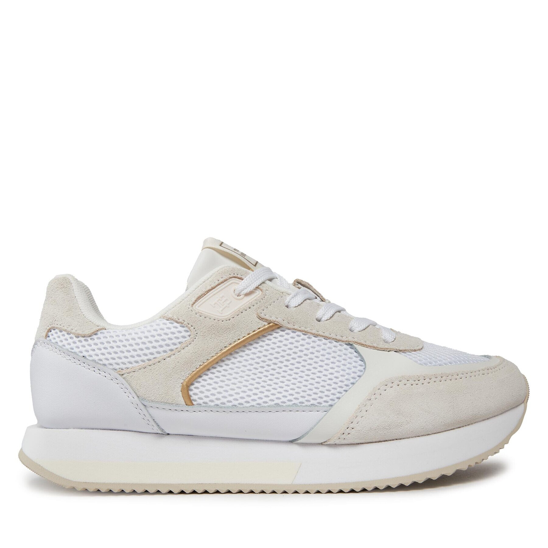 Tommy Hilfiger Superge Essential Elevated Runner FW0FW07700 Bela - Pepit.si