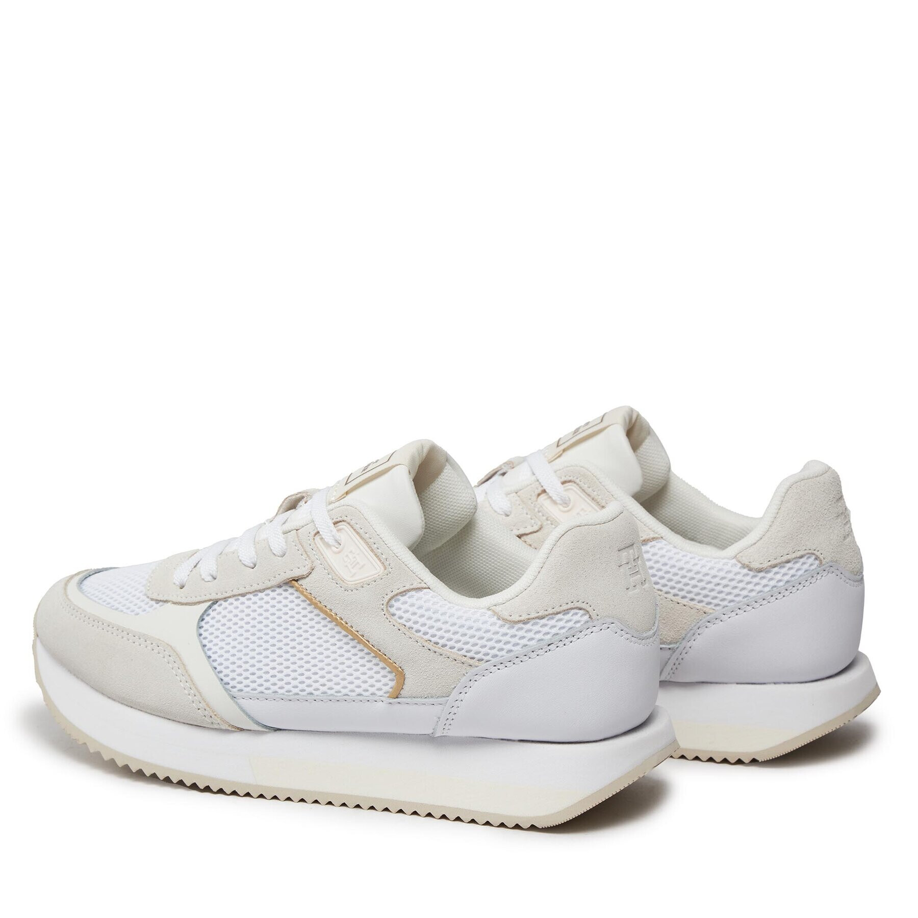 Tommy Hilfiger Superge Essential Elevated Runner FW0FW07700 Bela - Pepit.si