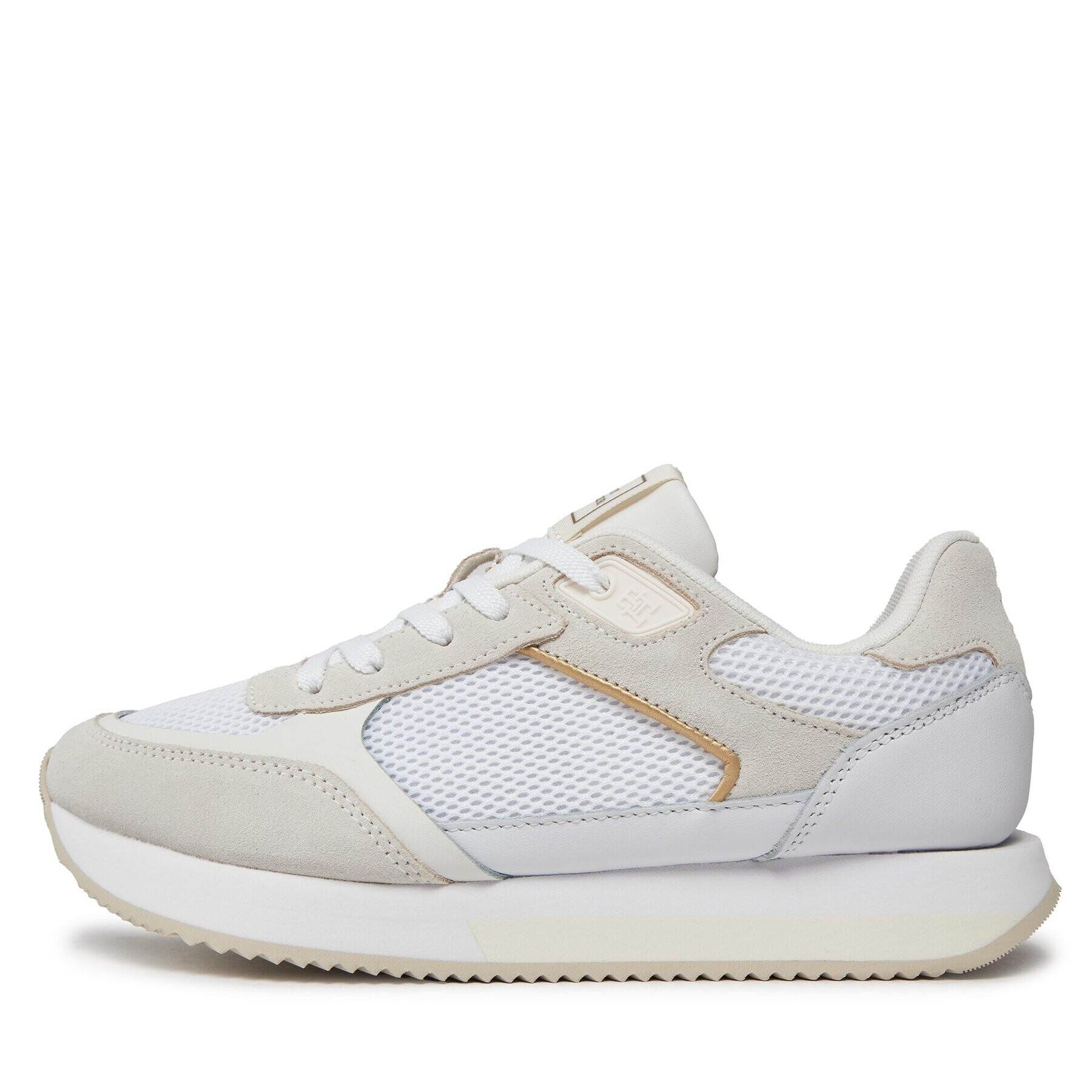 Tommy Hilfiger Superge Essential Elevated Runner FW0FW07700 Bela - Pepit.si