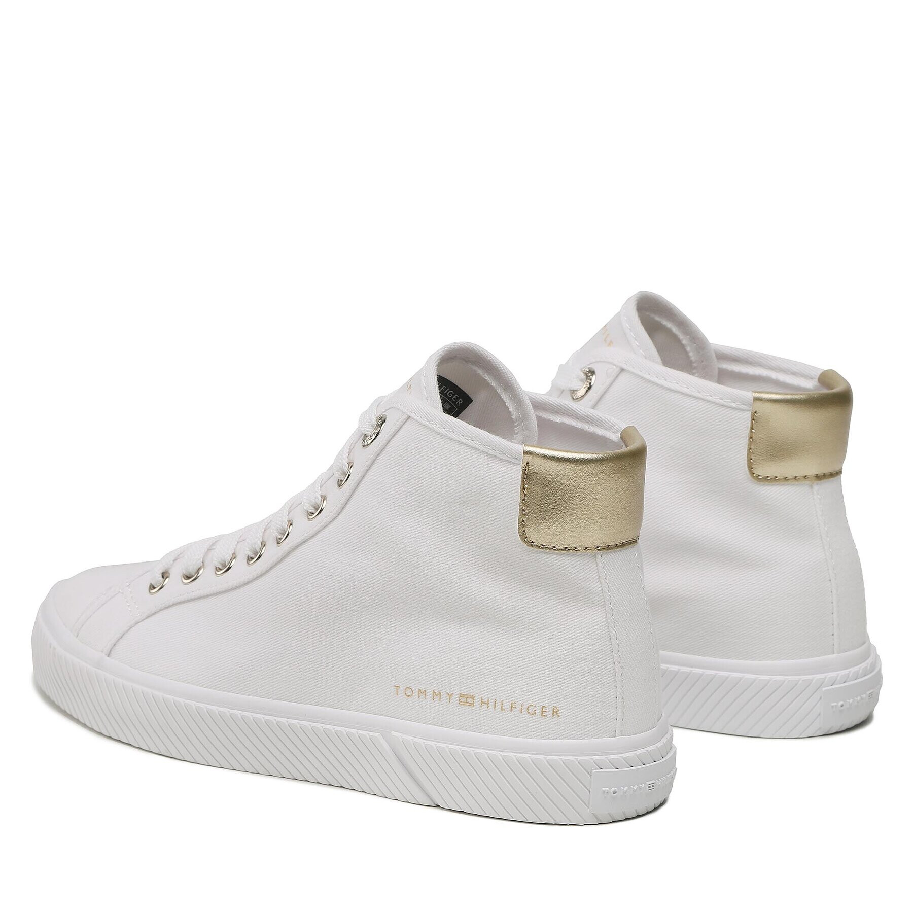 Tommy Hilfiger Superge Essential Highcut Sneaker FW0FW07120 Bela - Pepit.si