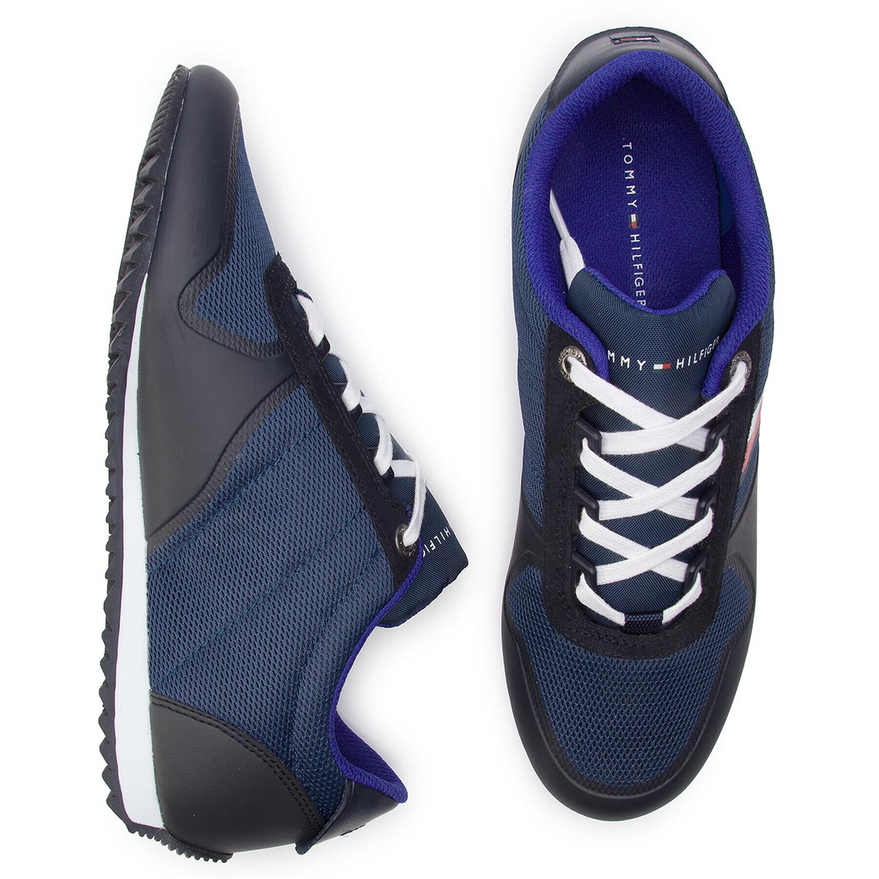 Tommy Hilfiger Superge Essential Modern Mesh Runner FM0FM02270 Mornarsko modra - Pepit.si