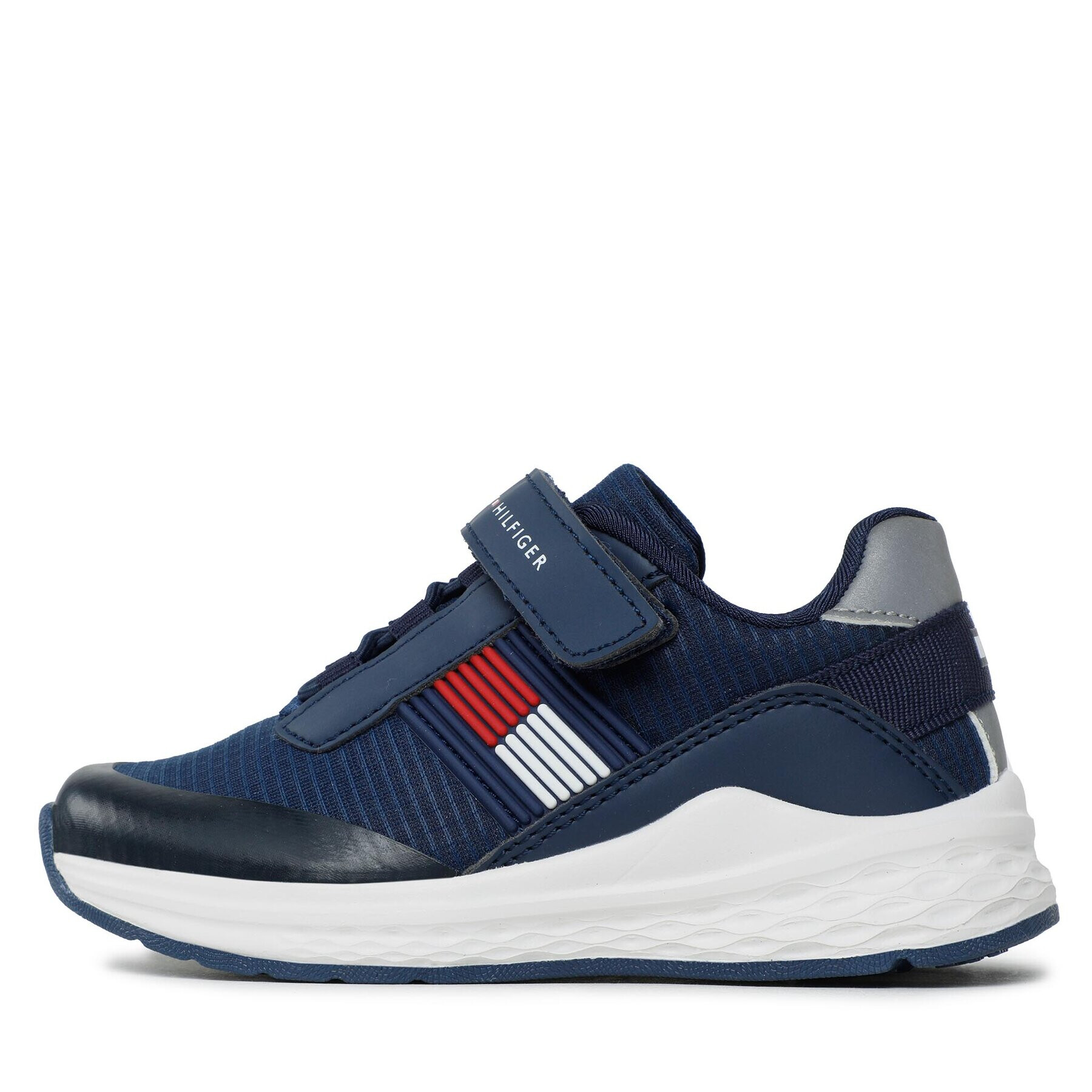 Tommy Hilfiger Superge Flag Low Cut Lace-Up Sneaker T3B9-32895-0328 M Mornarsko modra - Pepit.si