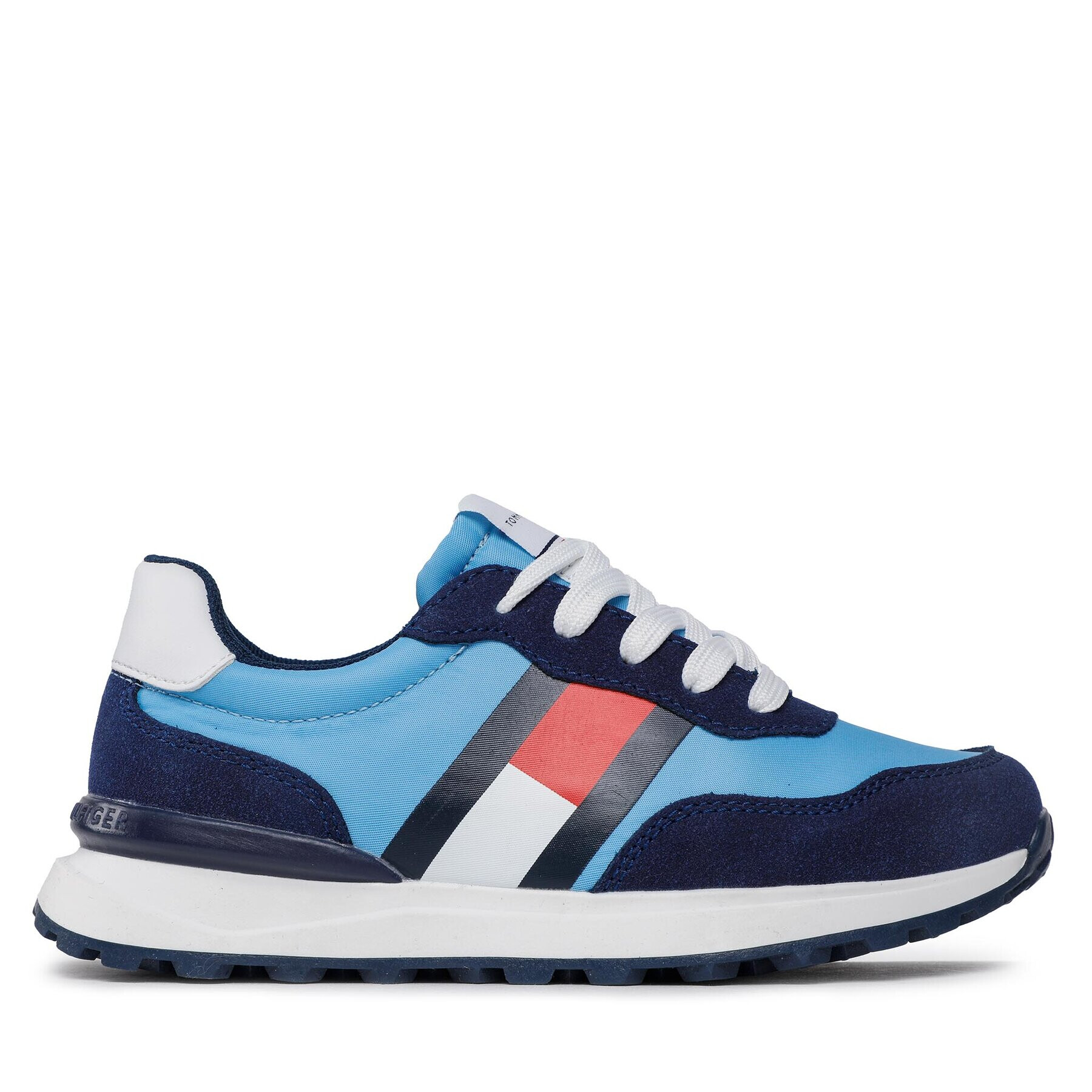 Tommy Hilfiger Superge Flag Low Cut Lace-Up Sneaker T3X9-32886-1587 M Modra - Pepit.si