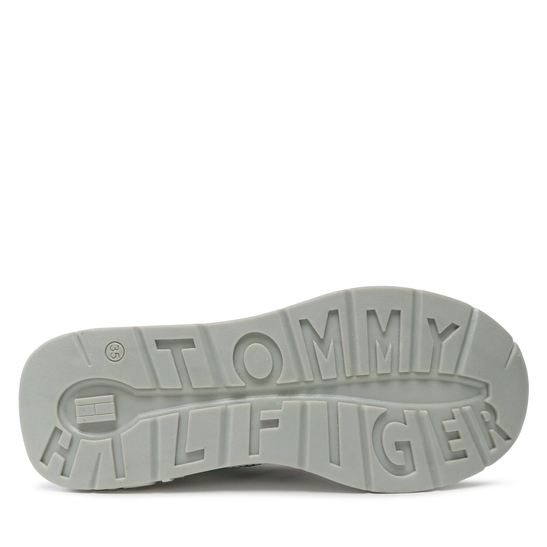 Tommy Hilfiger Superge Flag Low Cut Lace-Up T3A9-32747-0308100 S Bela - Pepit.si