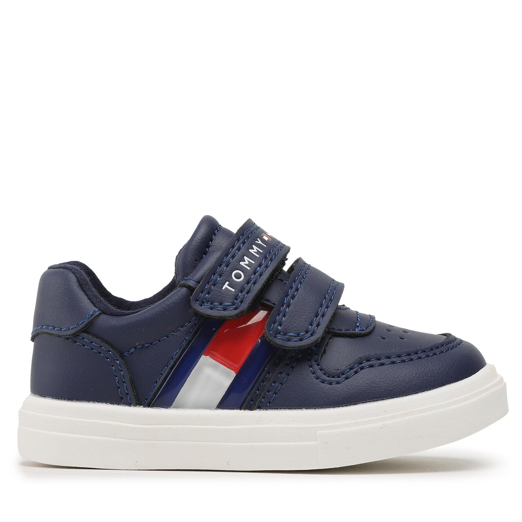 Tommy Hilfiger Superge Flag Low Cut Velcro Sneaker T1B9-32841-1355 M Mornarsko modra - Pepit.si