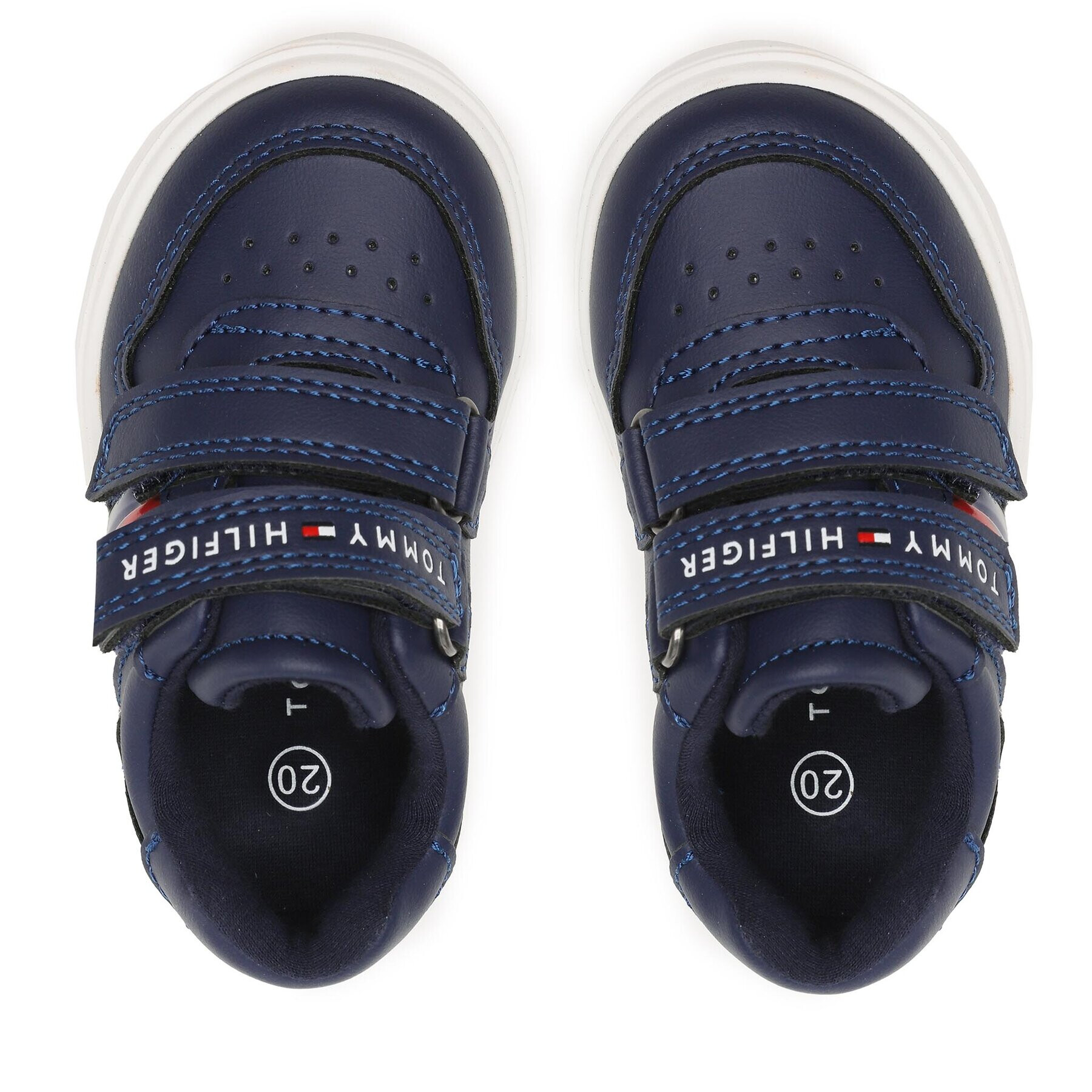 Tommy Hilfiger Superge Flag Low Cut Velcro Sneaker T1B9-32841-1355 M Mornarsko modra - Pepit.si