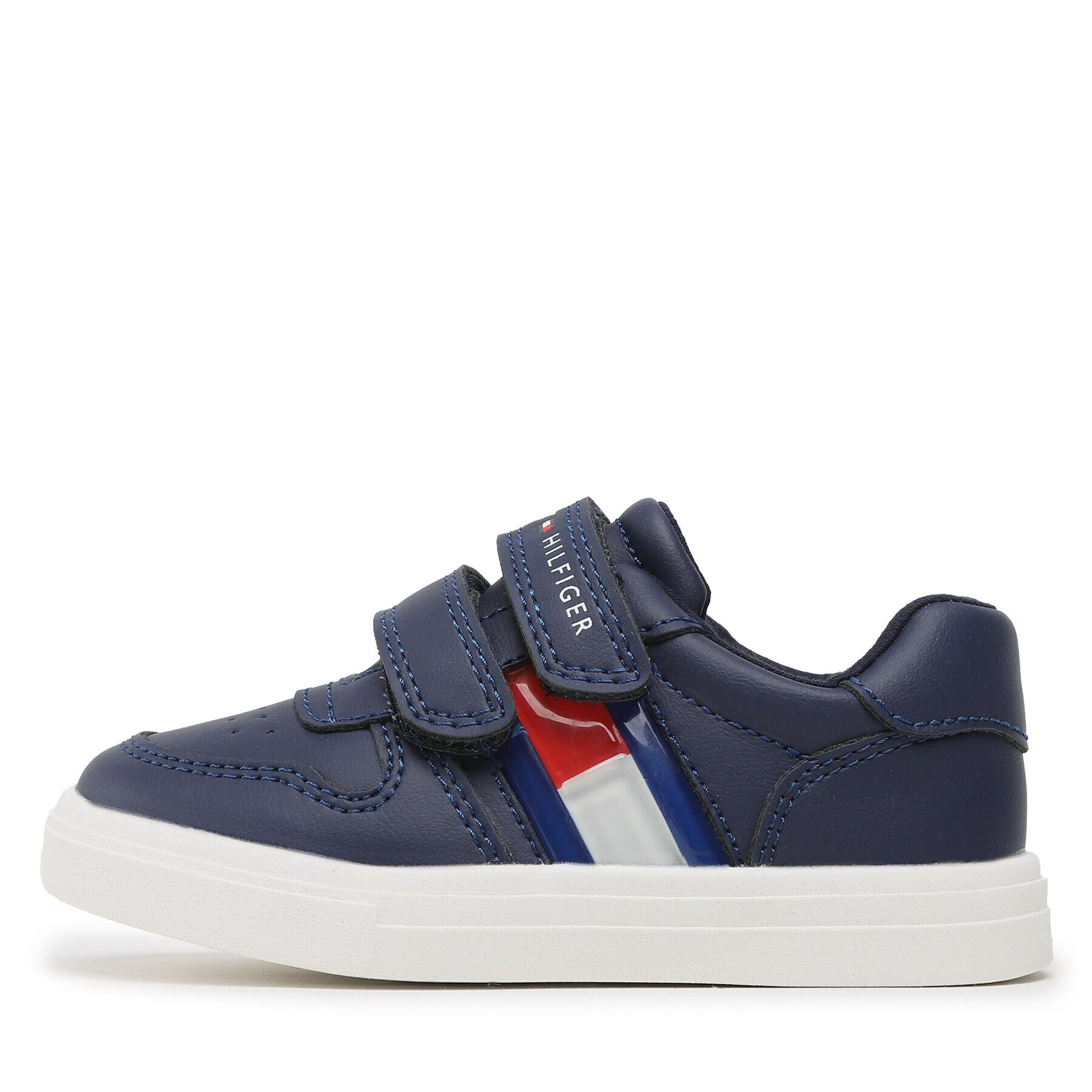 Tommy Hilfiger Superge Flag Low Cut Velcro Sneaker T1B9-32841-1355 S Mornarsko modra - Pepit.si