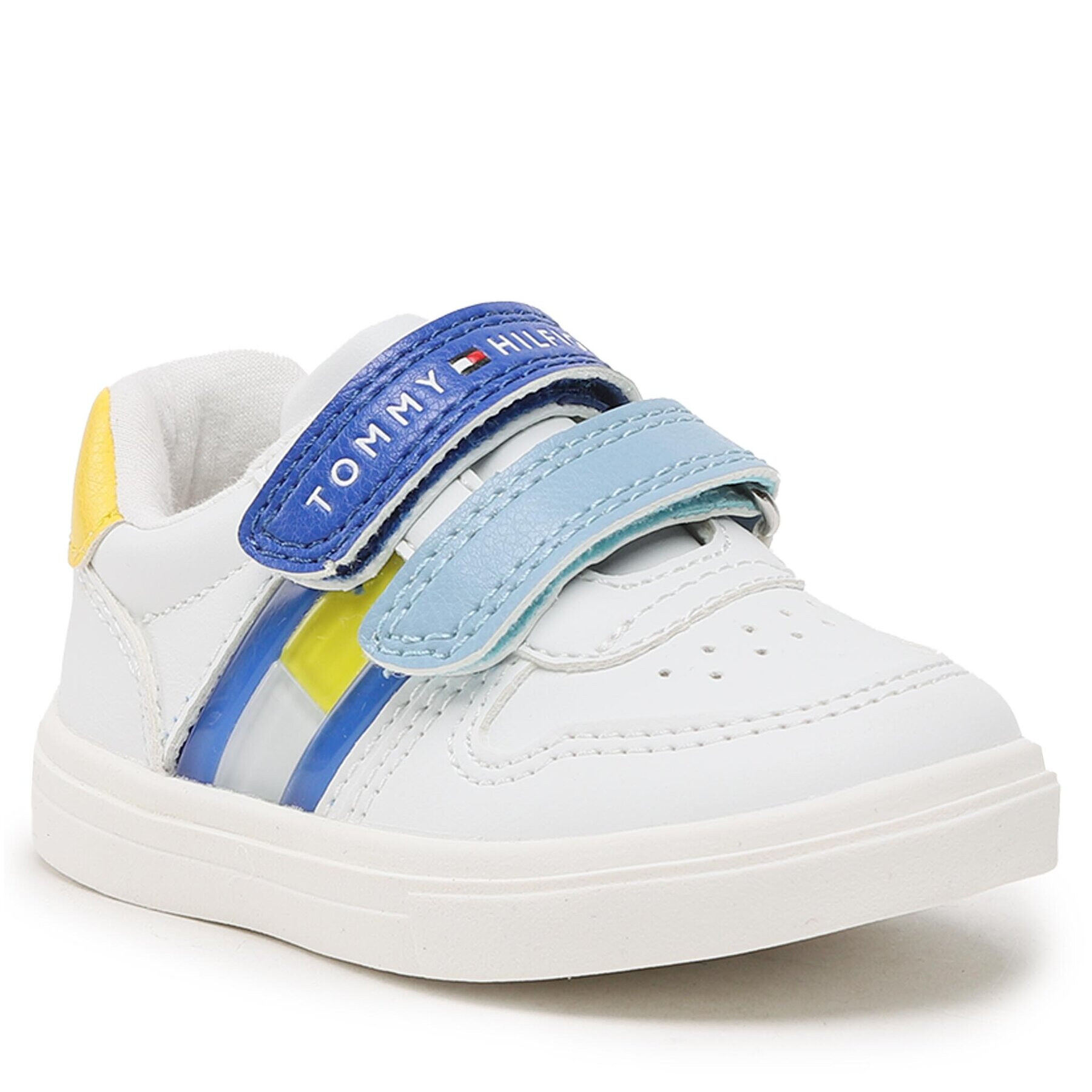 Tommy Hilfiger Superge Flag Low Cut Velcro Sneaker T1B9-32842-1355 M Bela - Pepit.si