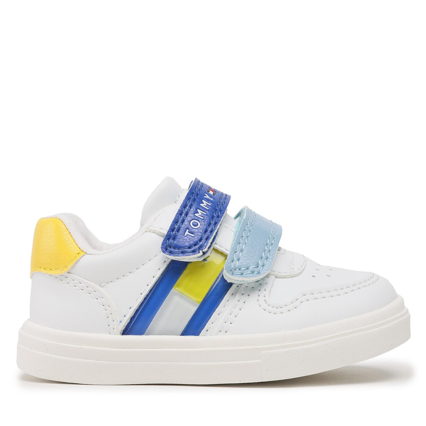 Tommy Hilfiger Superge Flag Low Cut Velcro Sneaker T1B9-32842-1355 M Bela - Pepit.si