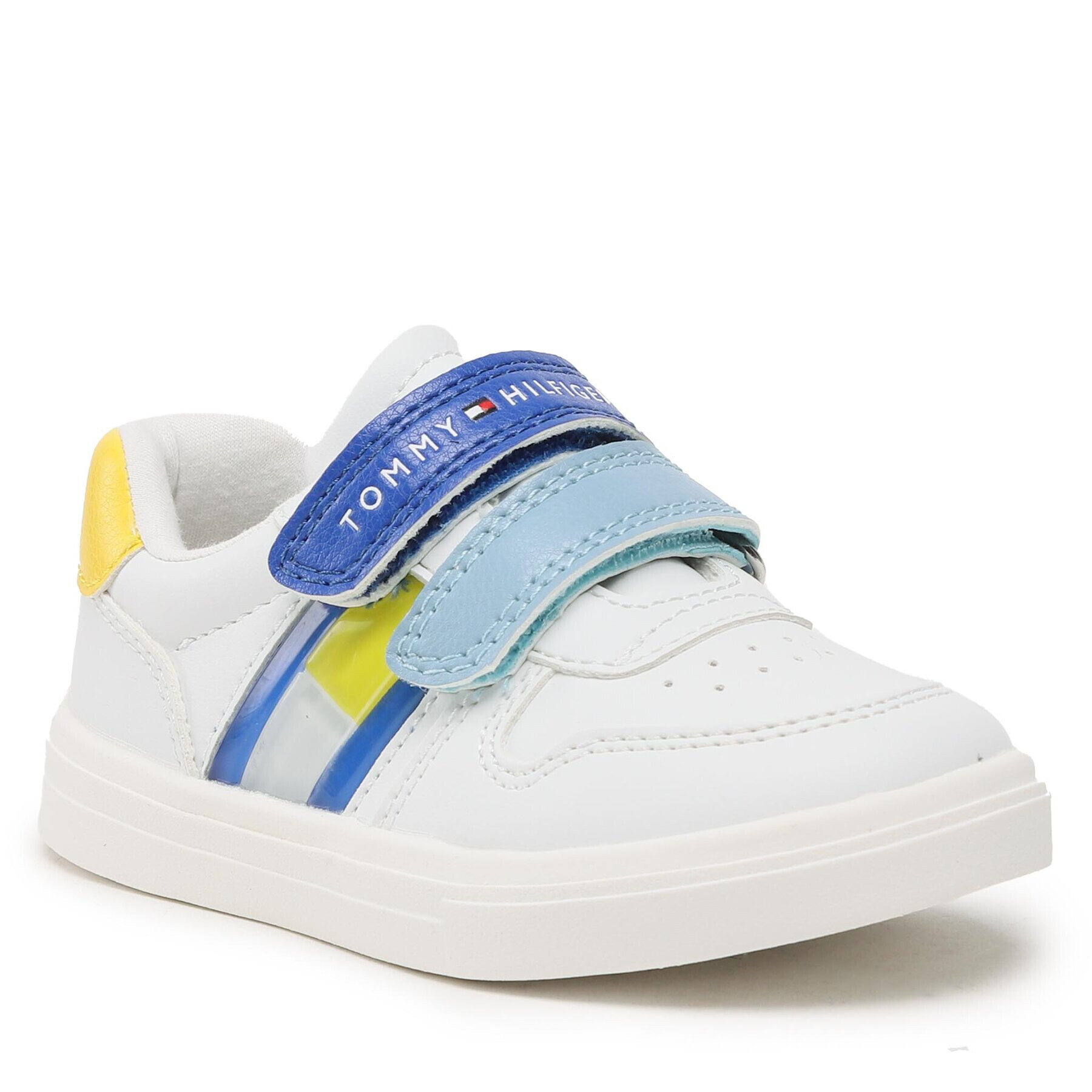 Tommy Hilfiger Superge Flag Low Cut Velcro Sneaker T1B9-32842-1355Y836 S Bela - Pepit.si