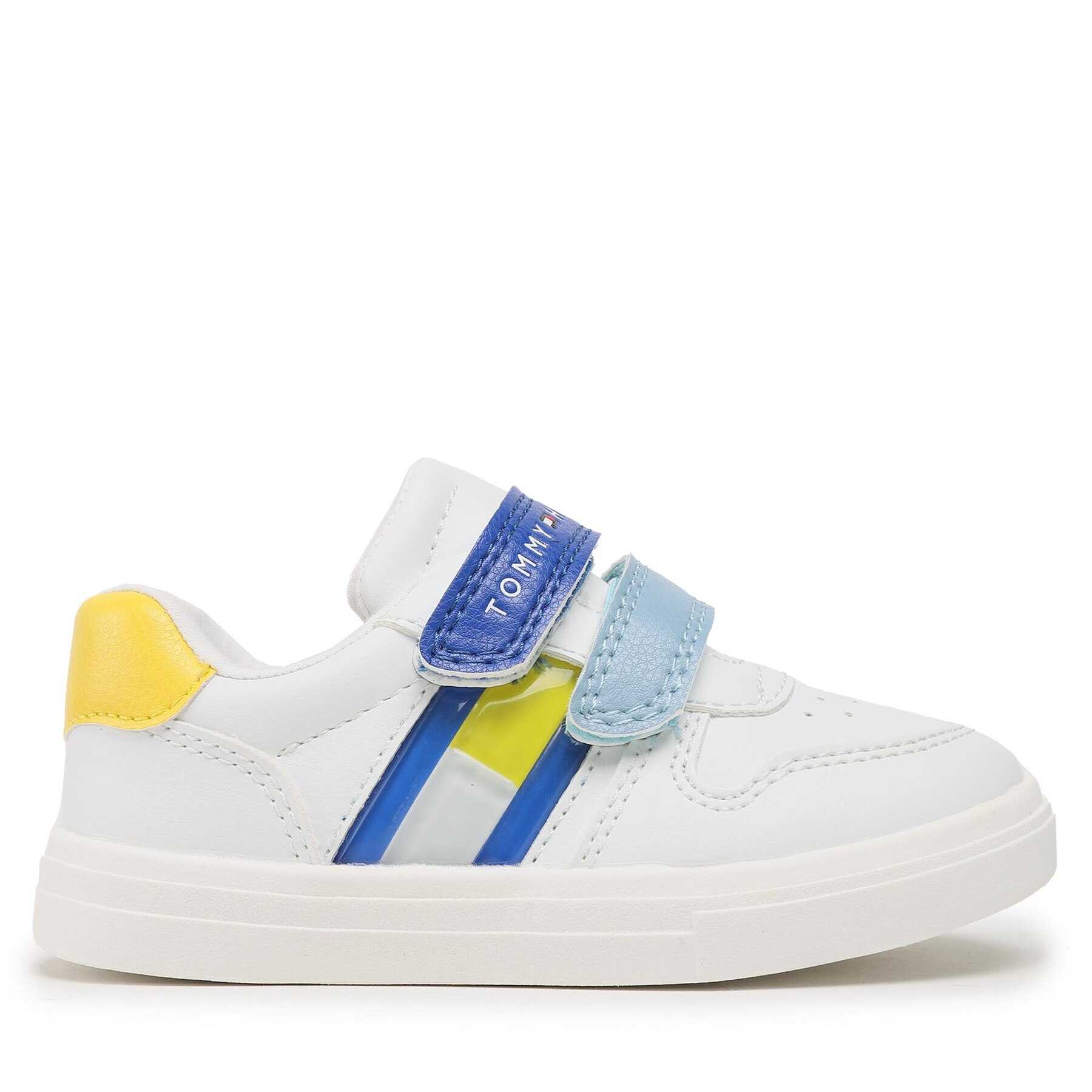 Tommy Hilfiger Superge Flag Low Cut Velcro Sneaker T1B9-32842-1355Y836 S Bela - Pepit.si