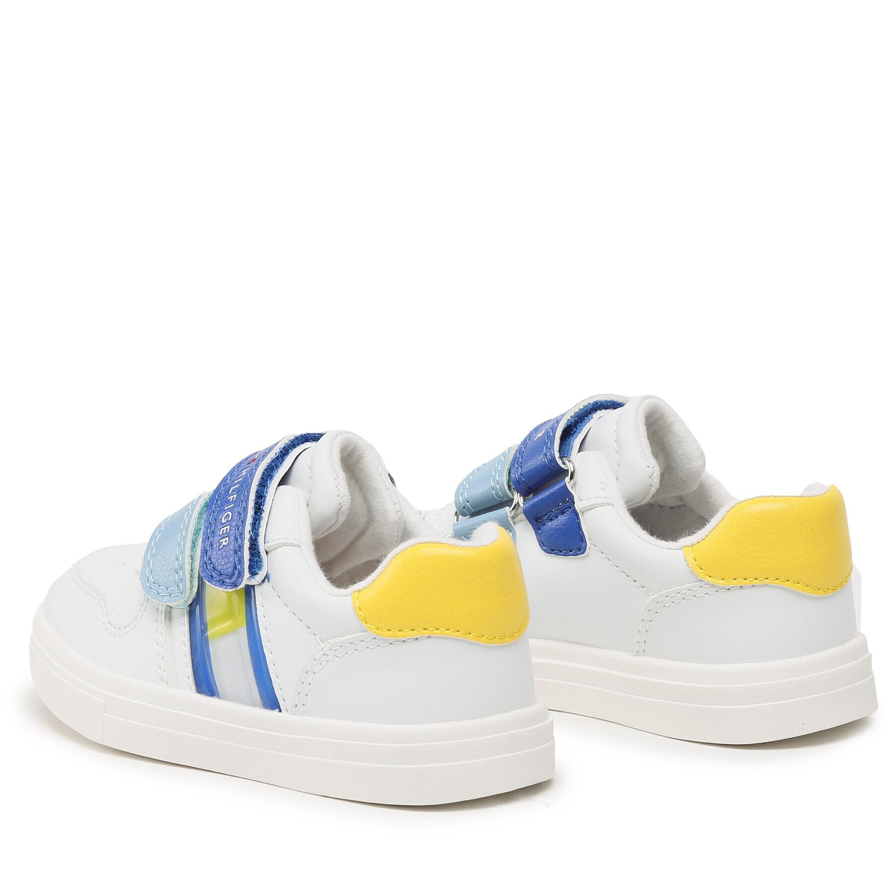 Tommy Hilfiger Superge Flag Low Cut Velcro Sneaker T1B9-32842-1355Y836 S Bela - Pepit.si