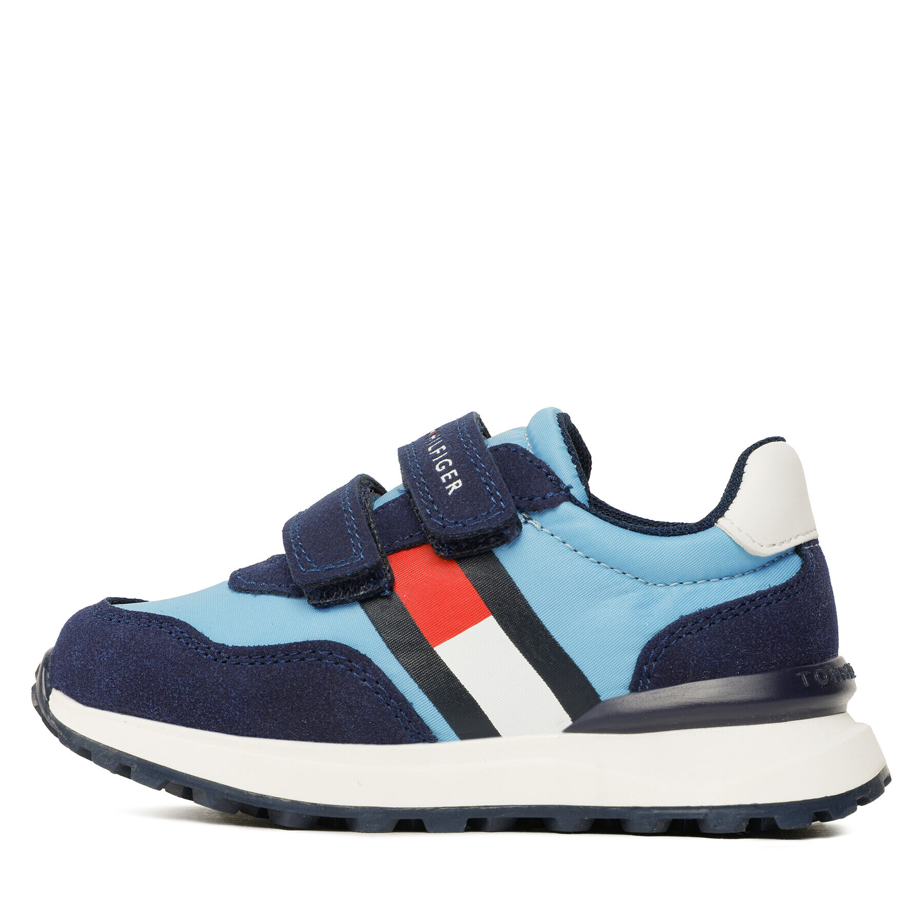 Tommy Hilfiger Superge Flag Low Cut Velcro Sneaker T1B9-32881-1587 M Modra - Pepit.si